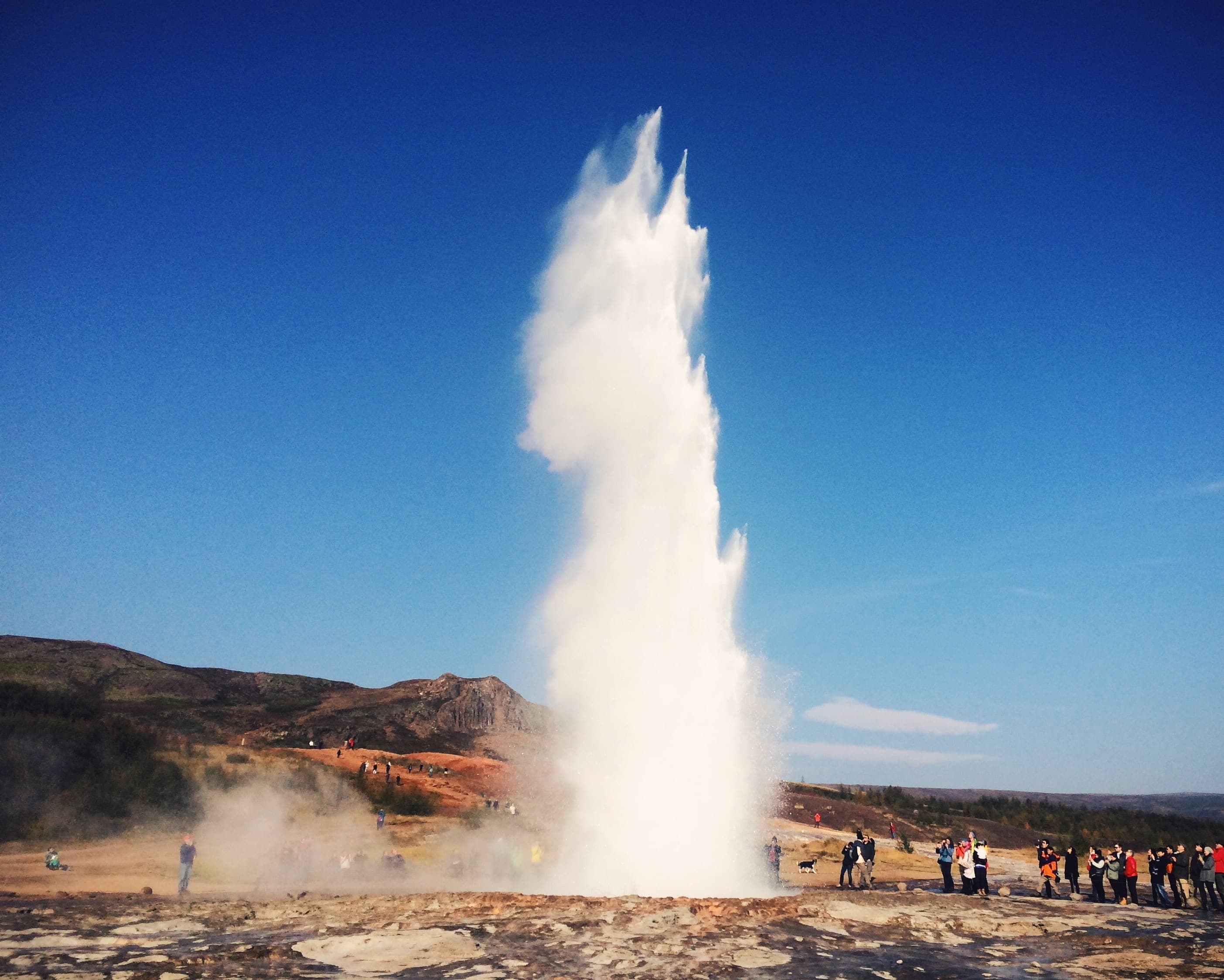 Famous geysir in Iceland