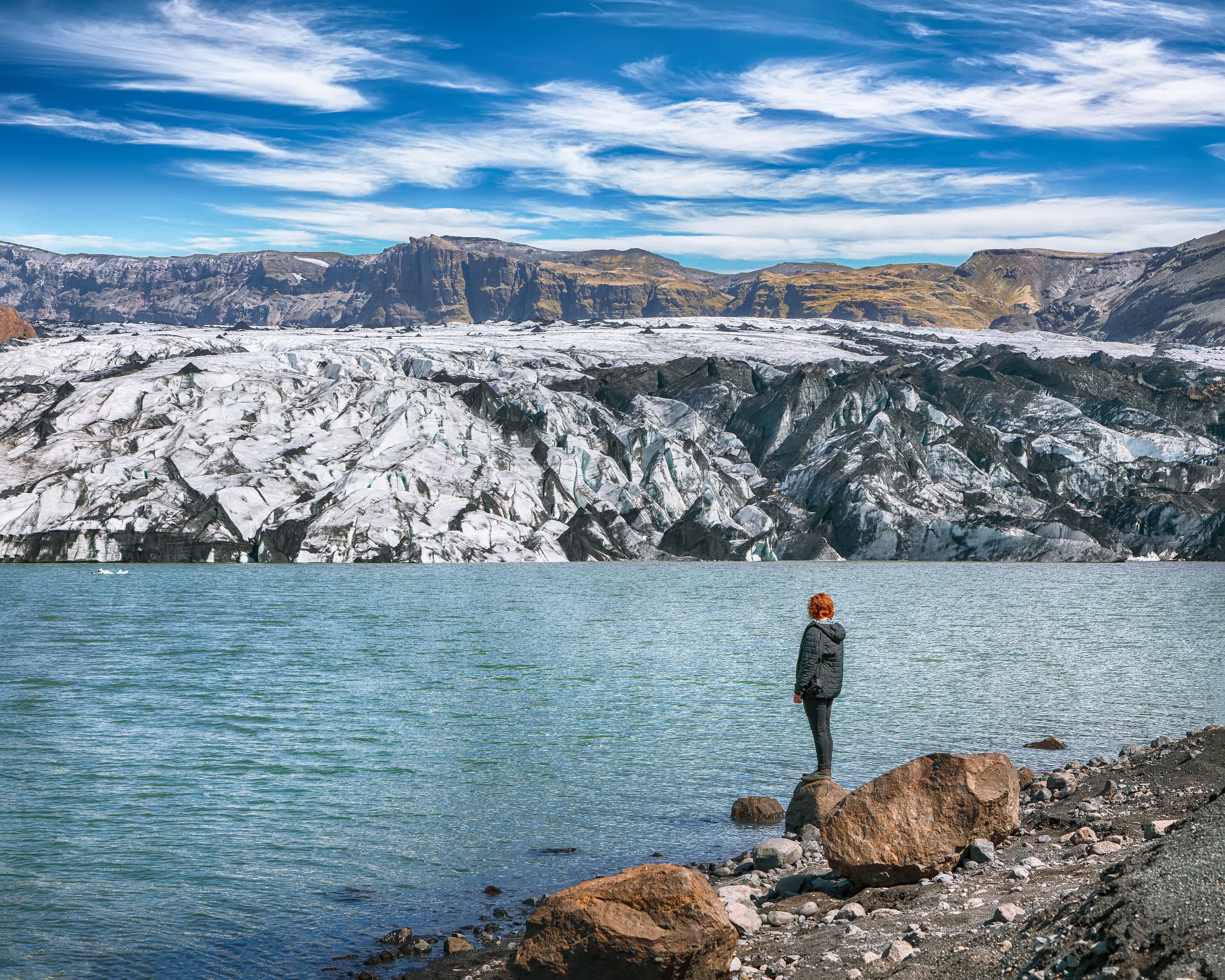 Solheimajokull glacier