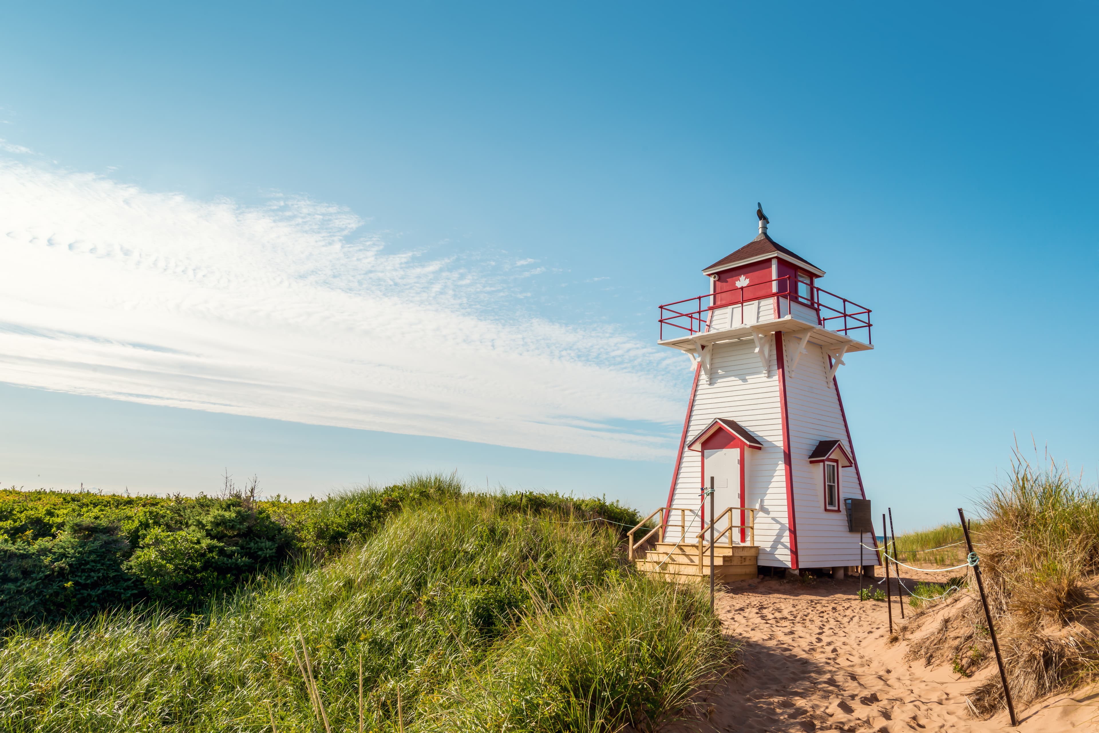Covehead Lighthouse in Stanhope