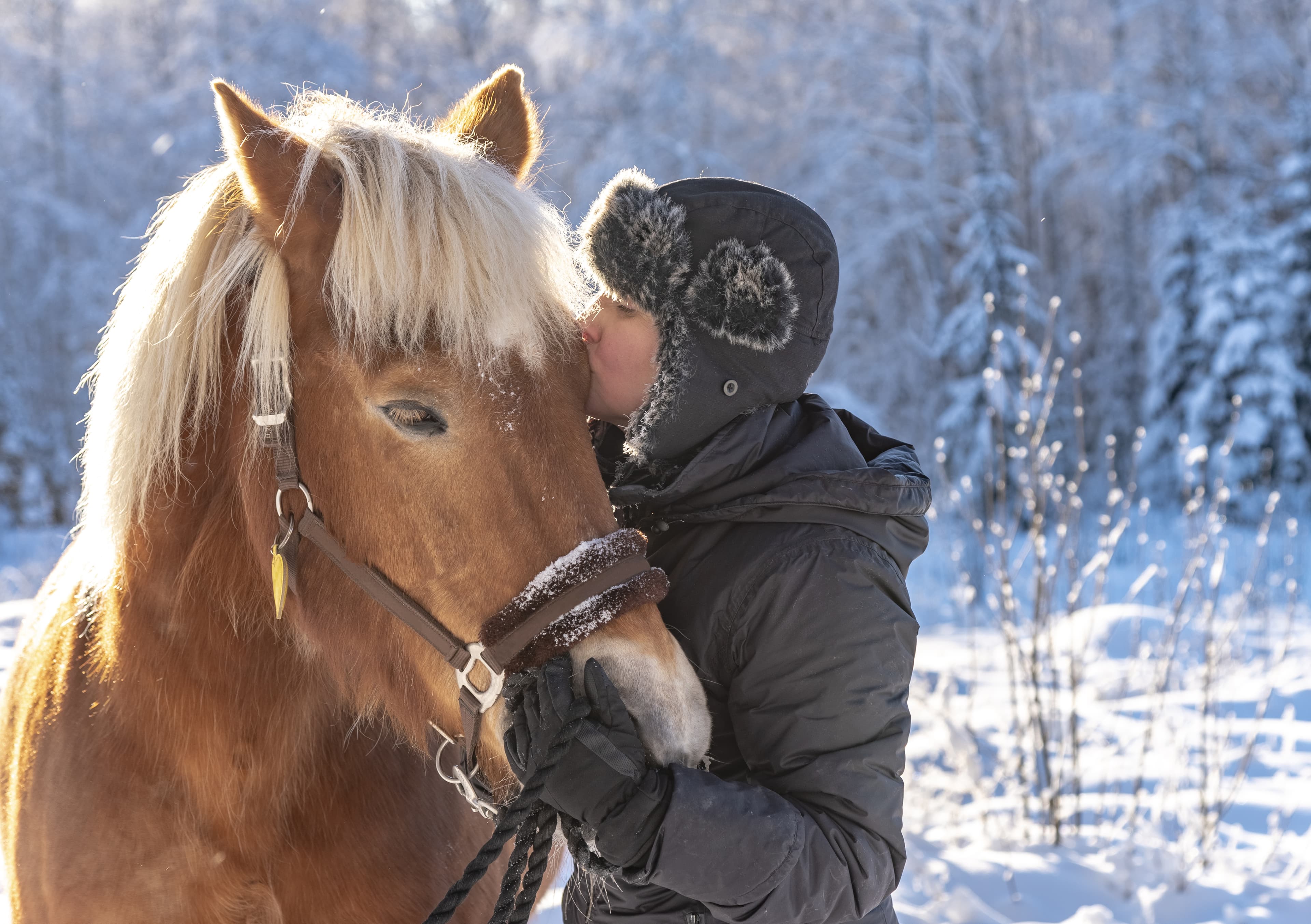 Woman horseback riding