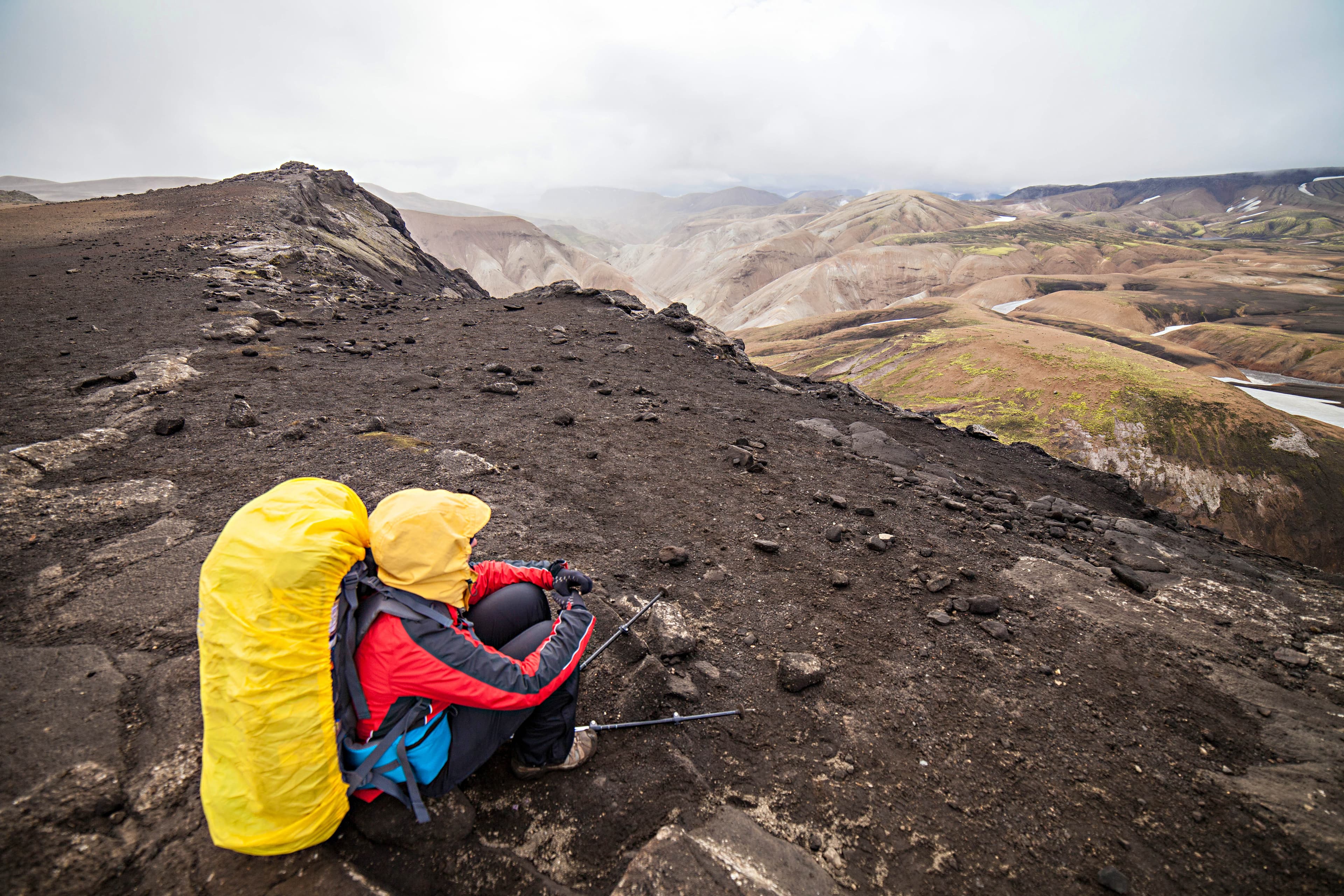 Hiker Laugavegur Trek - Iceland