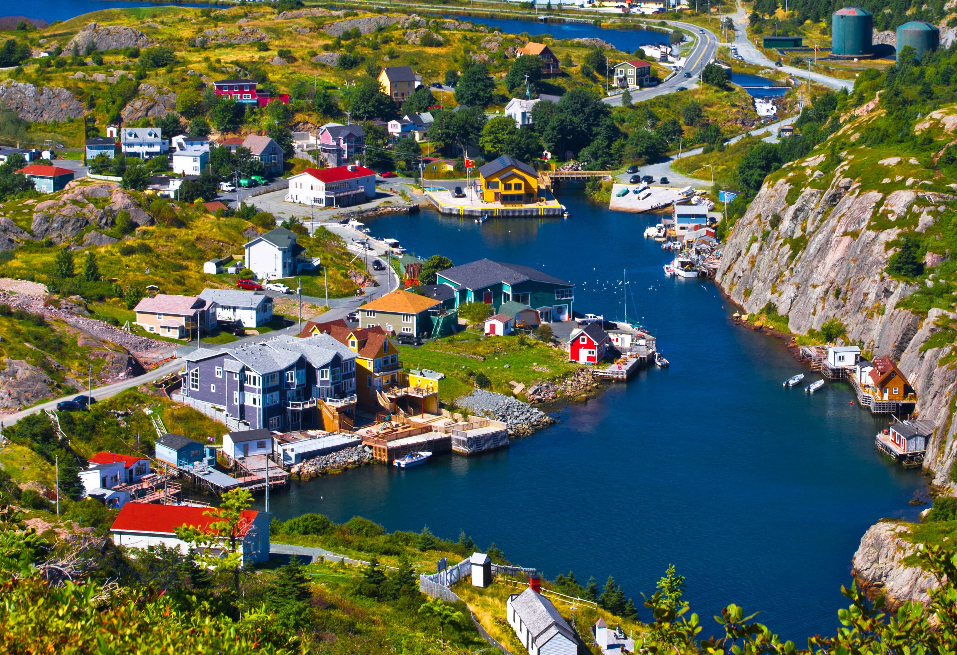 View of St. John's city in summer