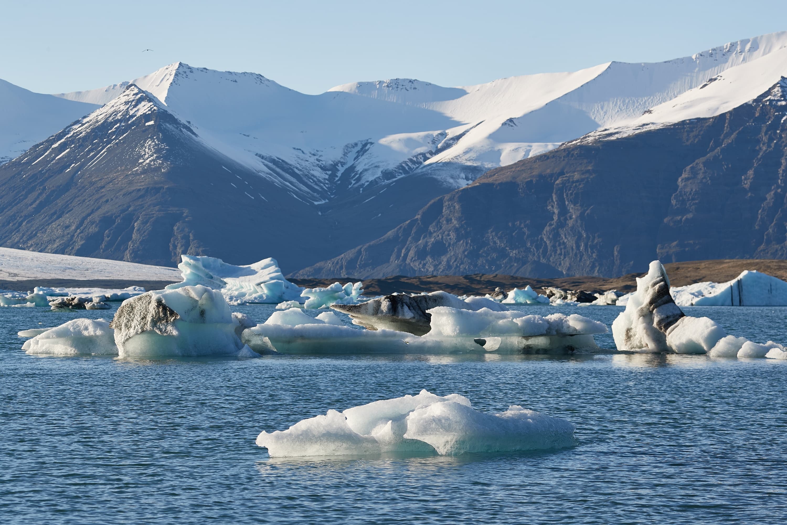Glacial lake in Iceland