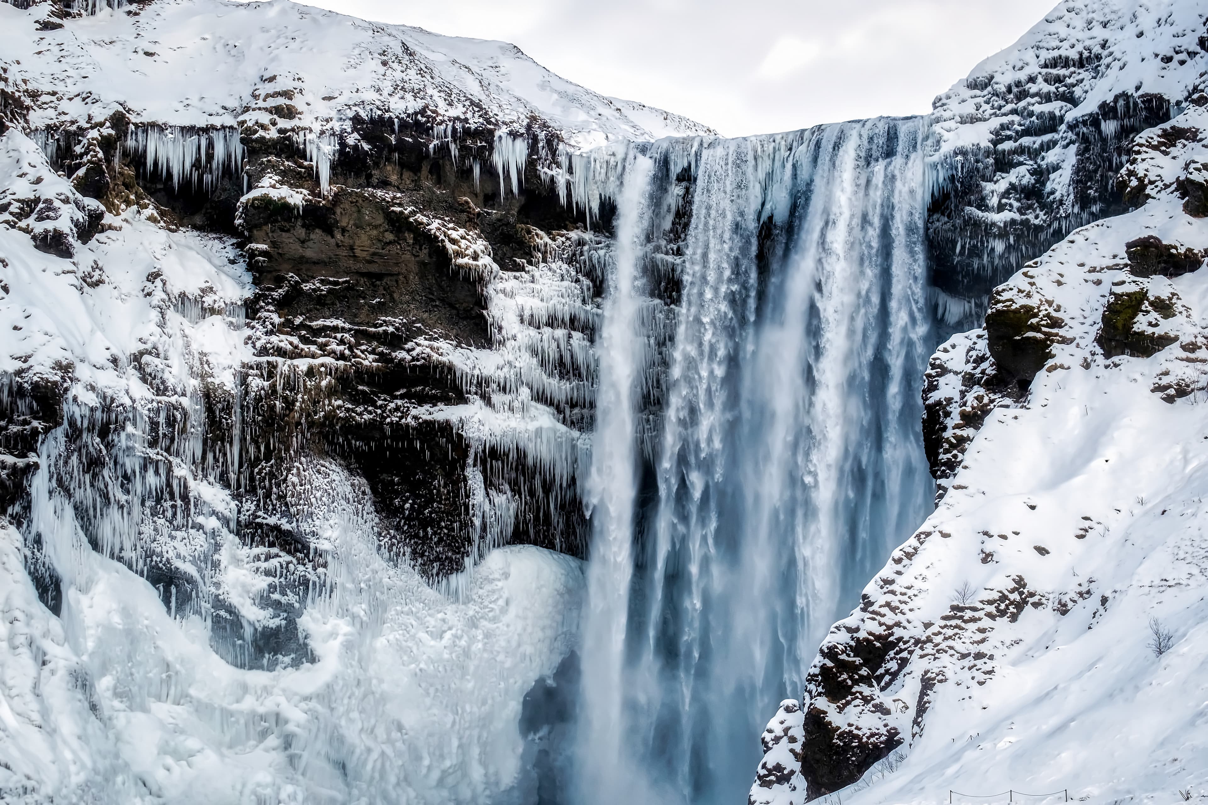 Skogafoss-waterfall-winter