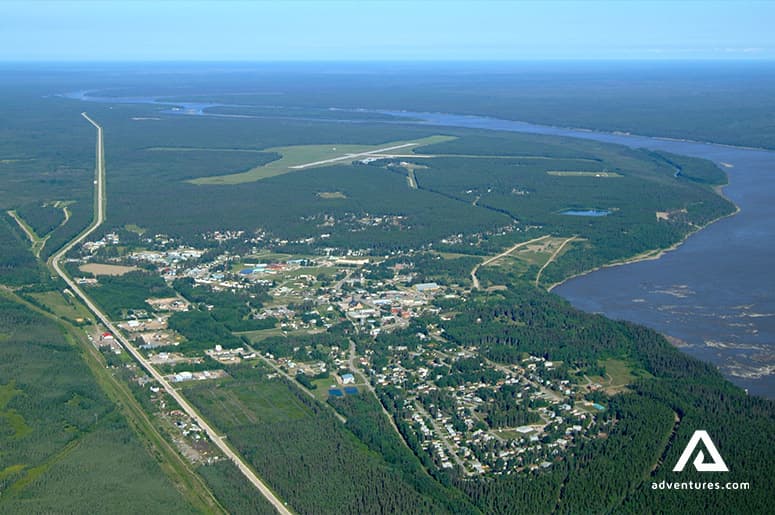 aerial-view-of-fort-smith-in-canada