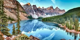 Sunrise at Moraine lake
