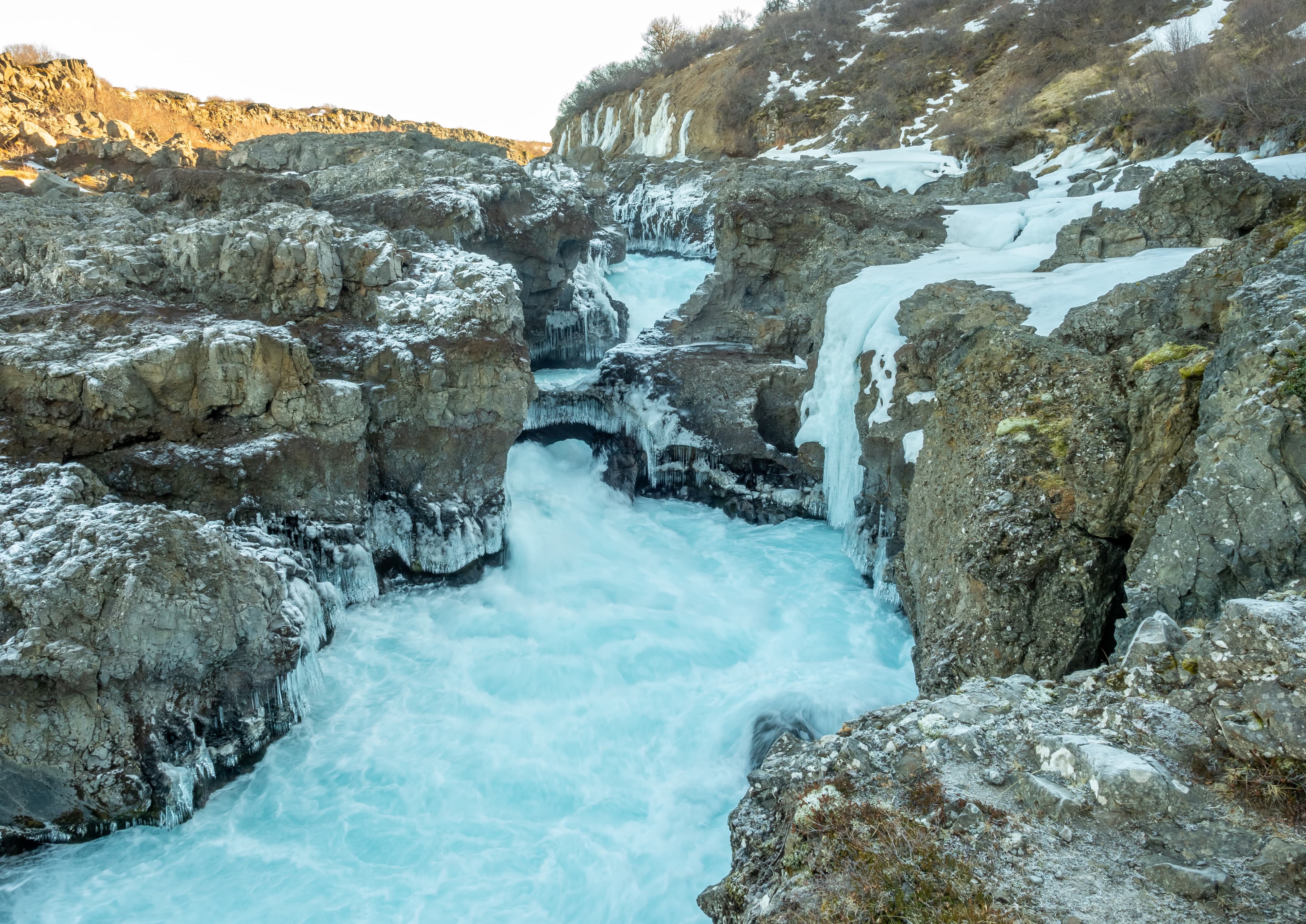 Barnafoss-waterfall