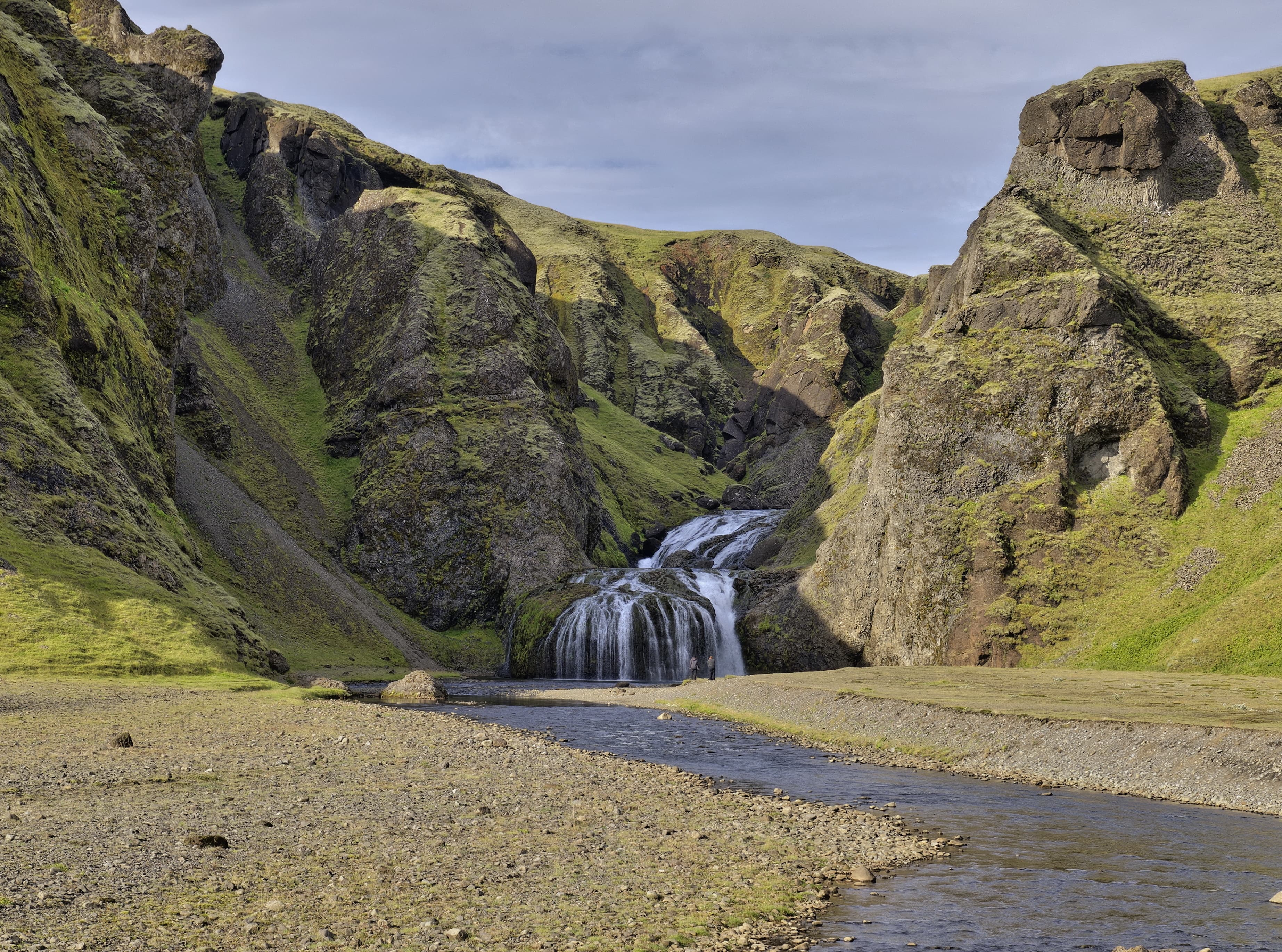 Der Wasserfall Stjörnafoss In Island