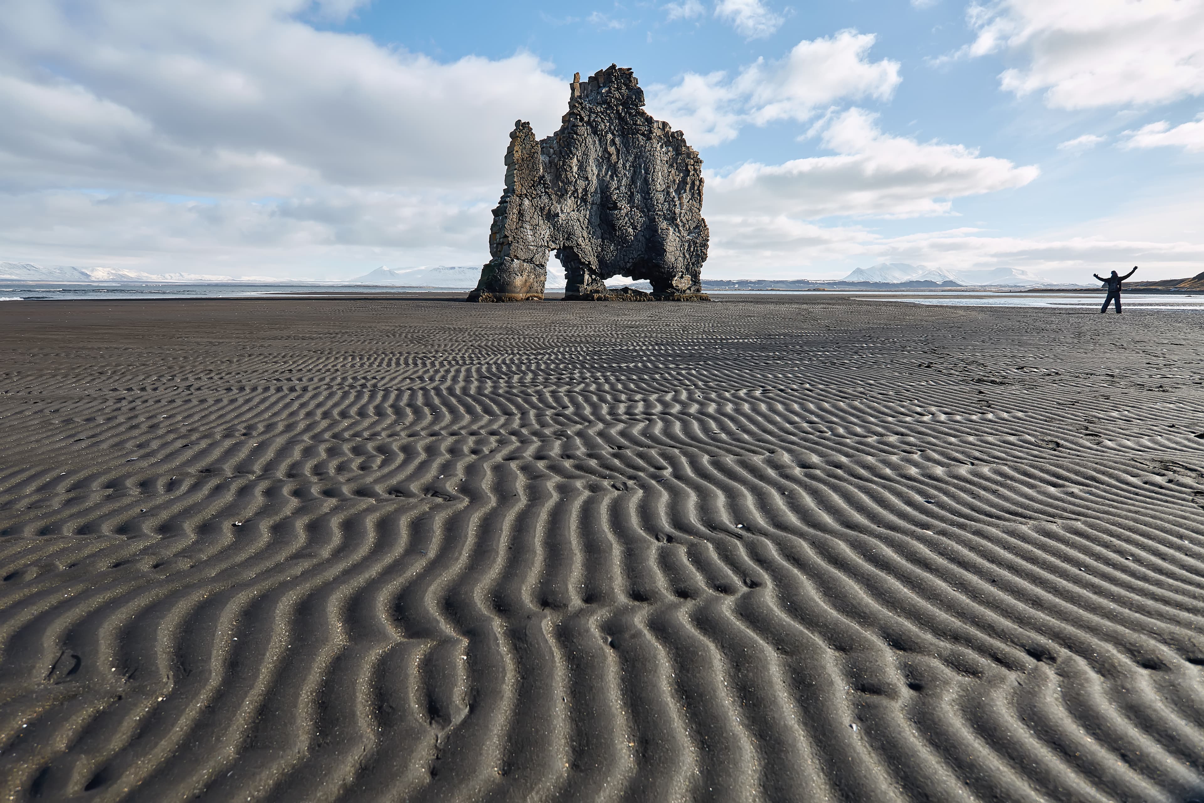 Hvitserkur basalt formation