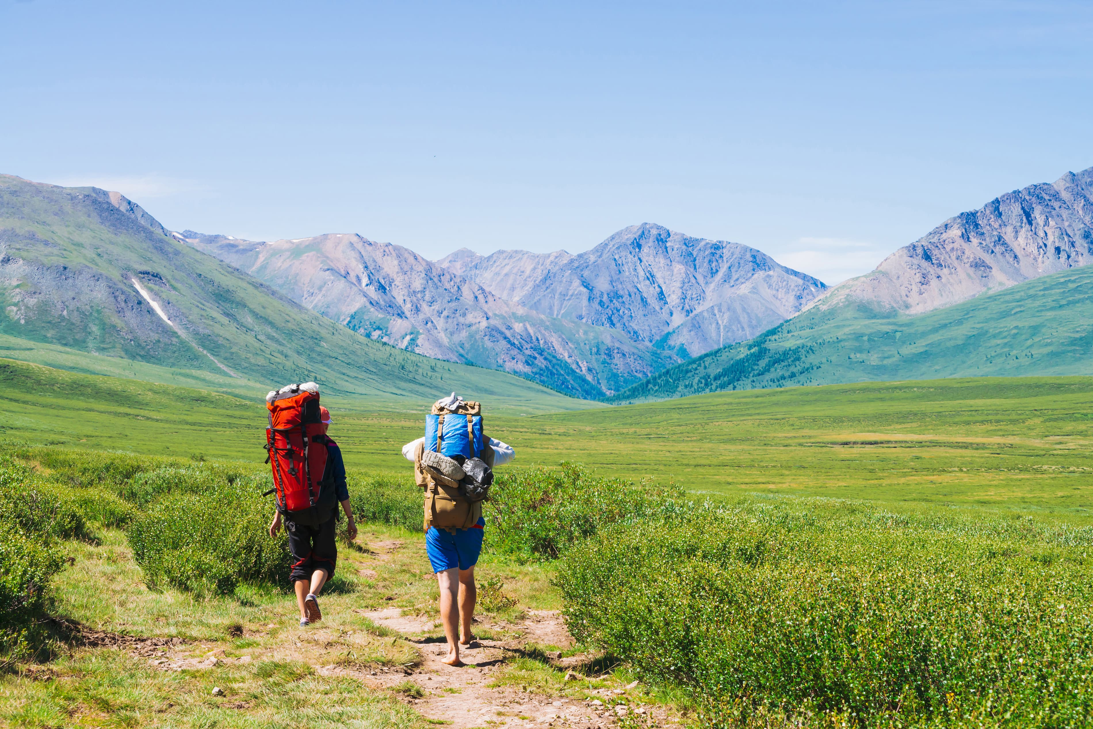 Tourists in highlands