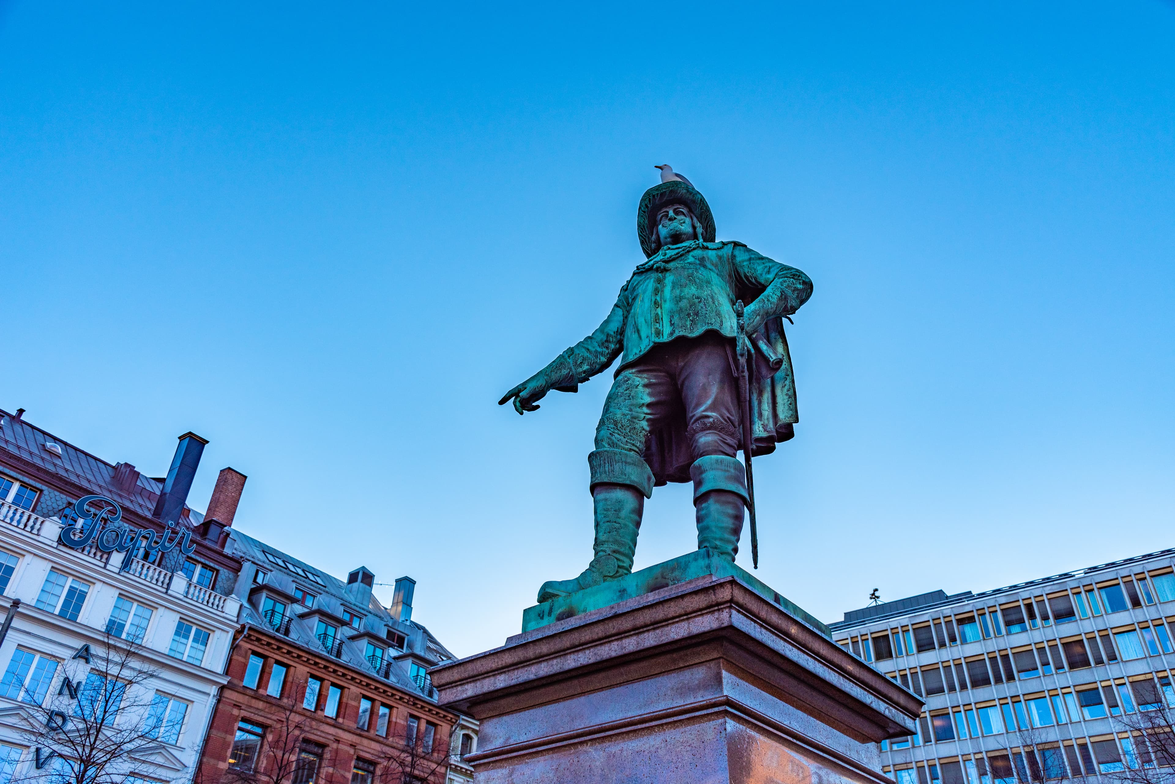 Christian IV statue in Oslo, Norway