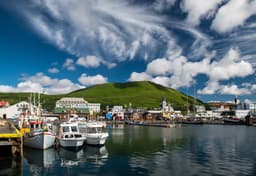 Husavik town, North of Iceland