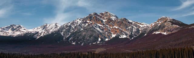 H-jasper-national-park-canada-landscape-mountain-peak-clear-sky-mount-pyramid-frozen-lake-1