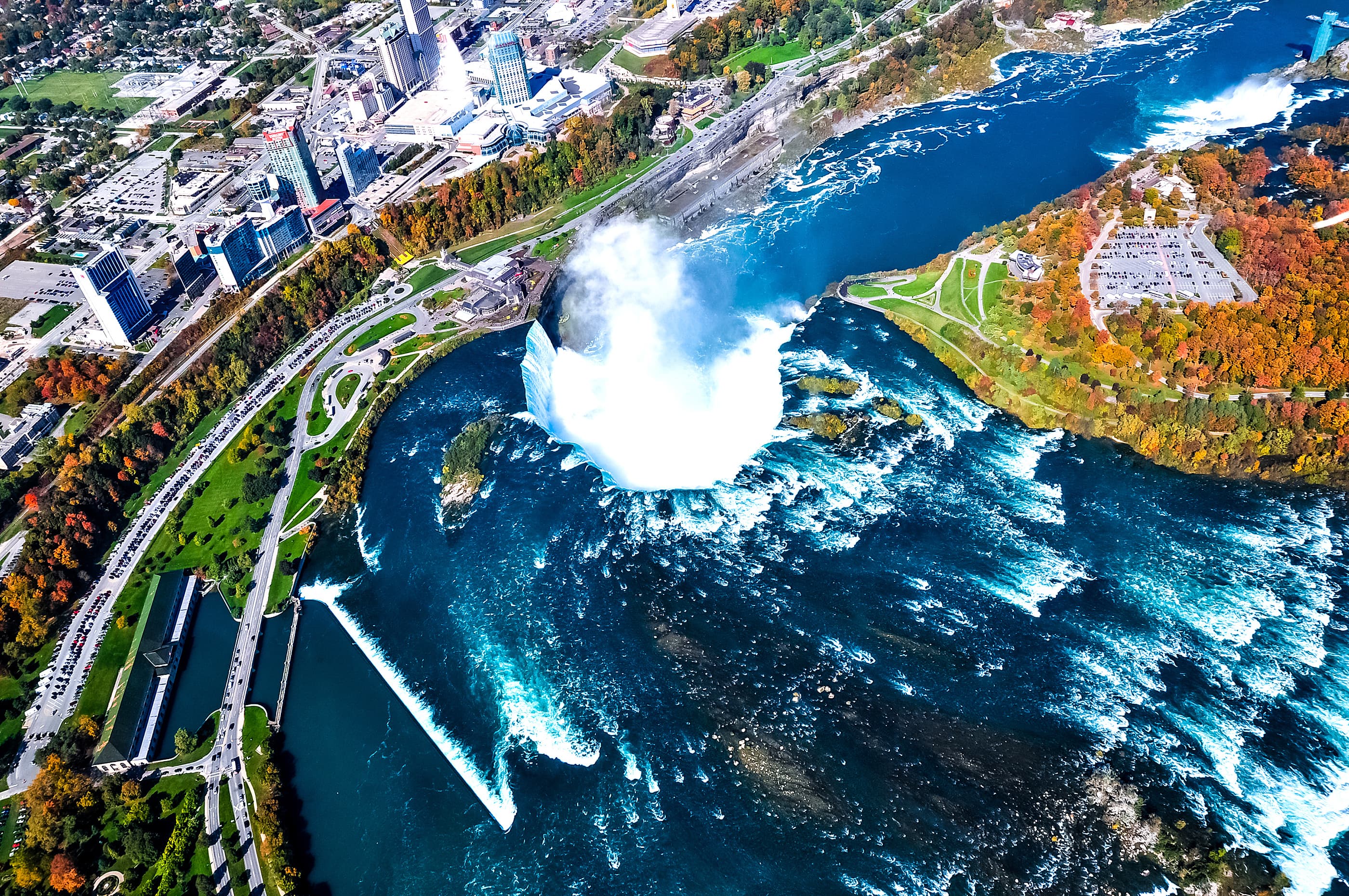 Tour of Niagara Falls in Canada – Helicopter Ride and Lunch at Skylon Tower