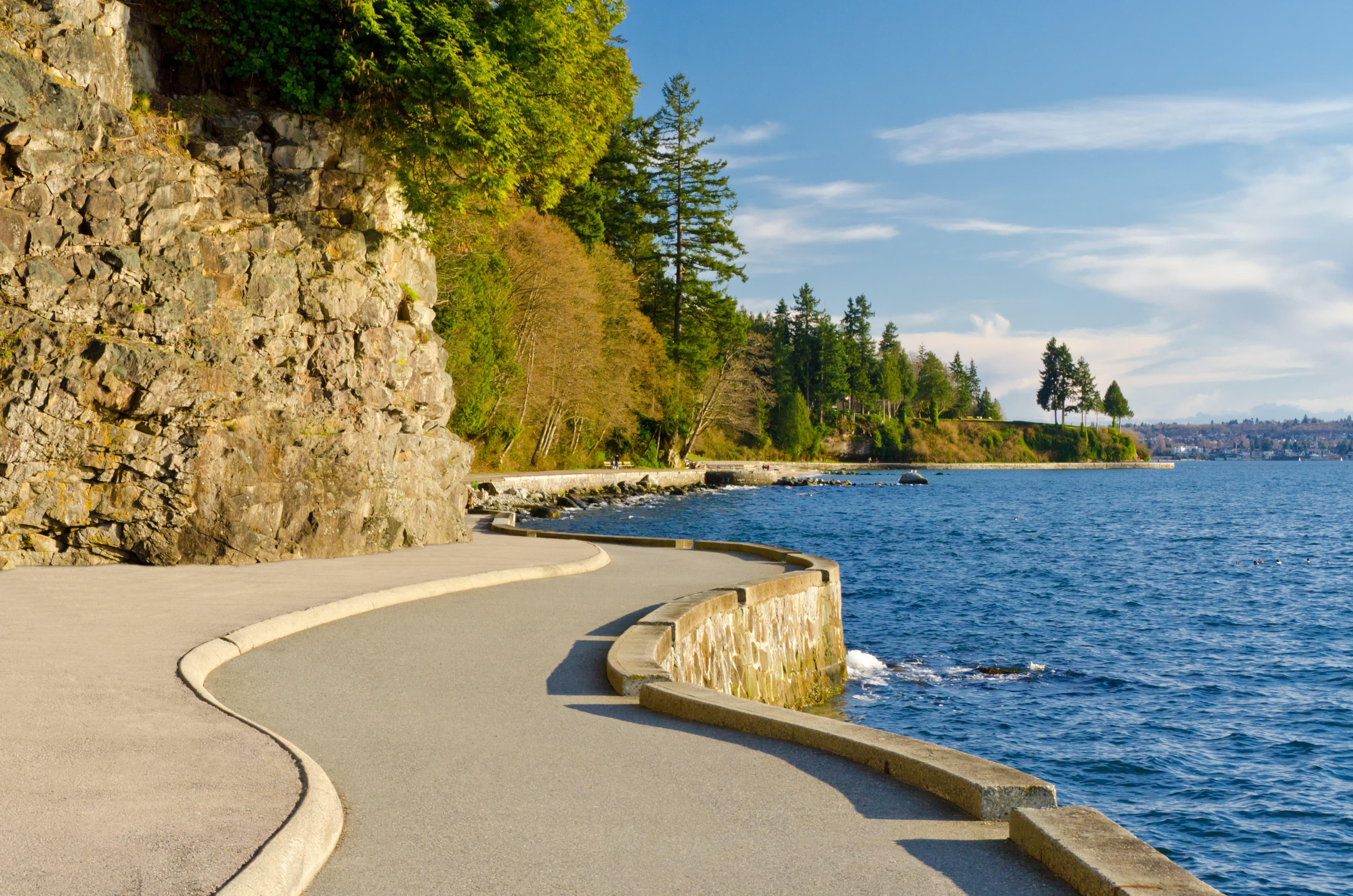Beautiful Sea Walk at Stanley Park Canada.