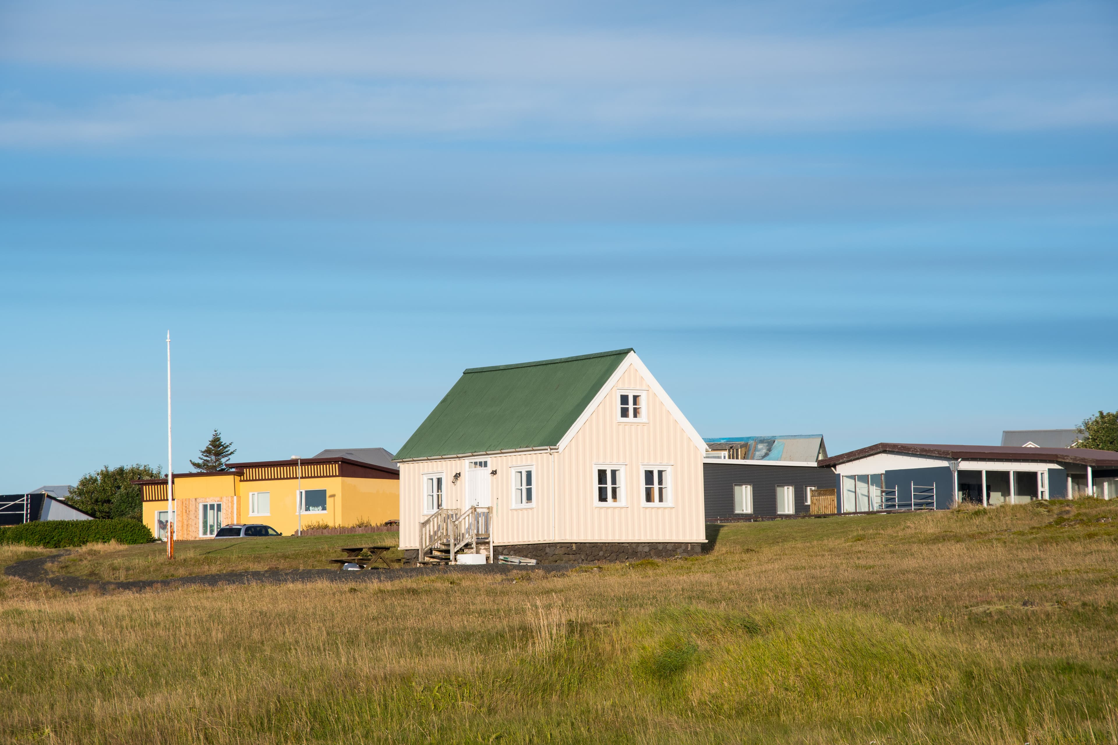 old house in town of Grindavik in Iceland old building in town of Grindavik in Iceland