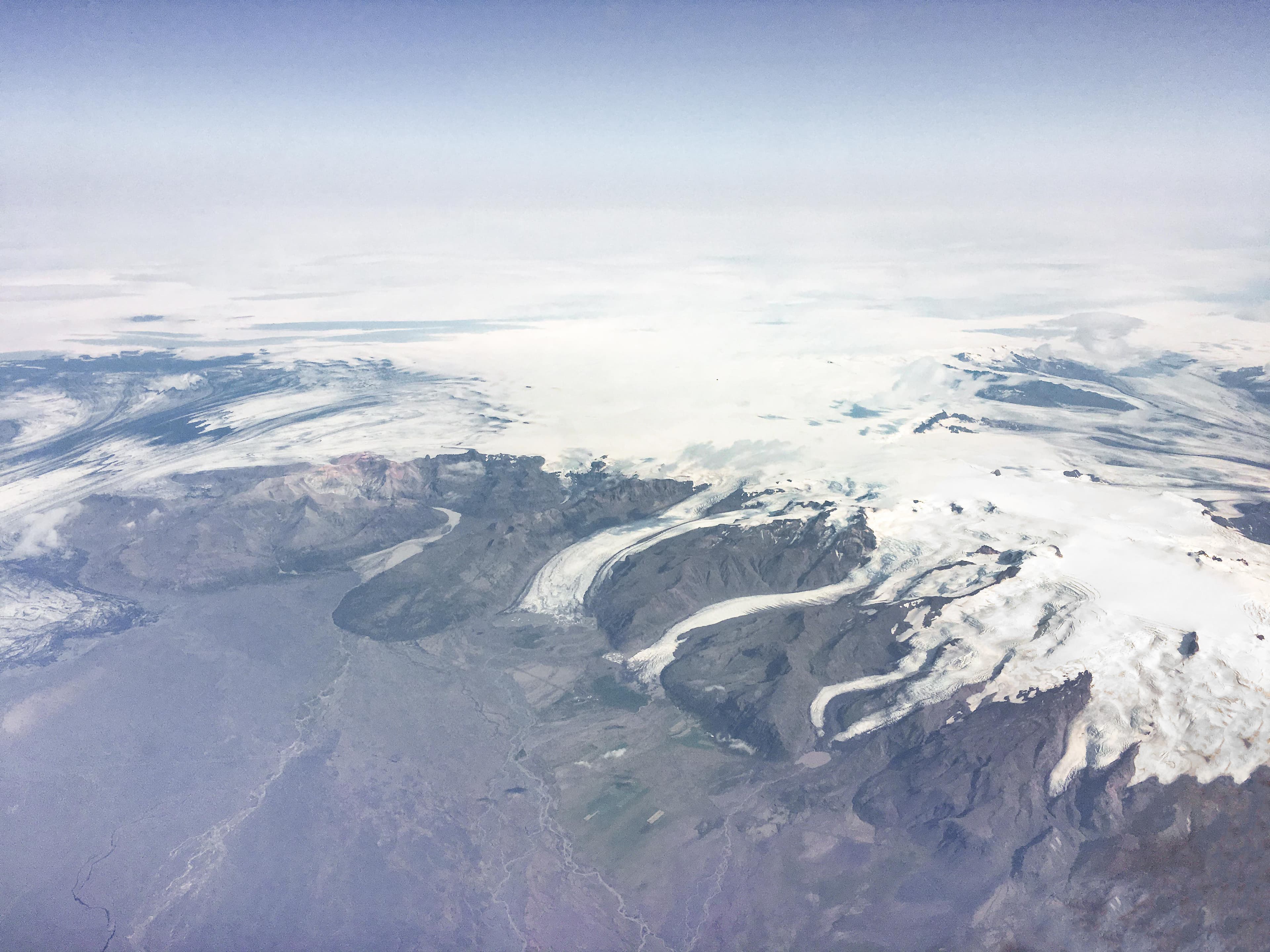 Skaftafell-glaciers-plane-panoramic-vatnajokull