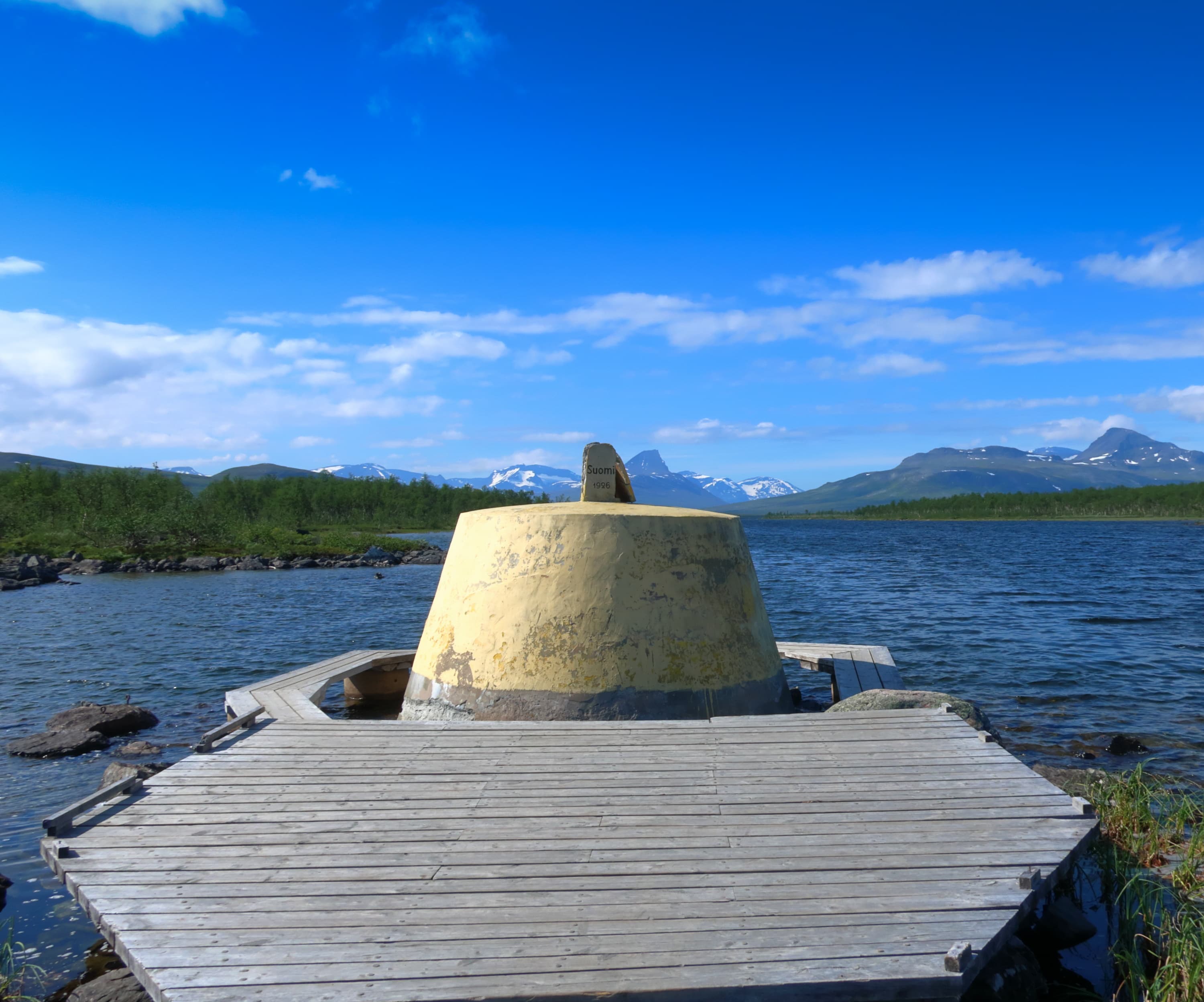 Three-Country Cairn in north Scandinavia Three-Country Cairn in north Scandinavia