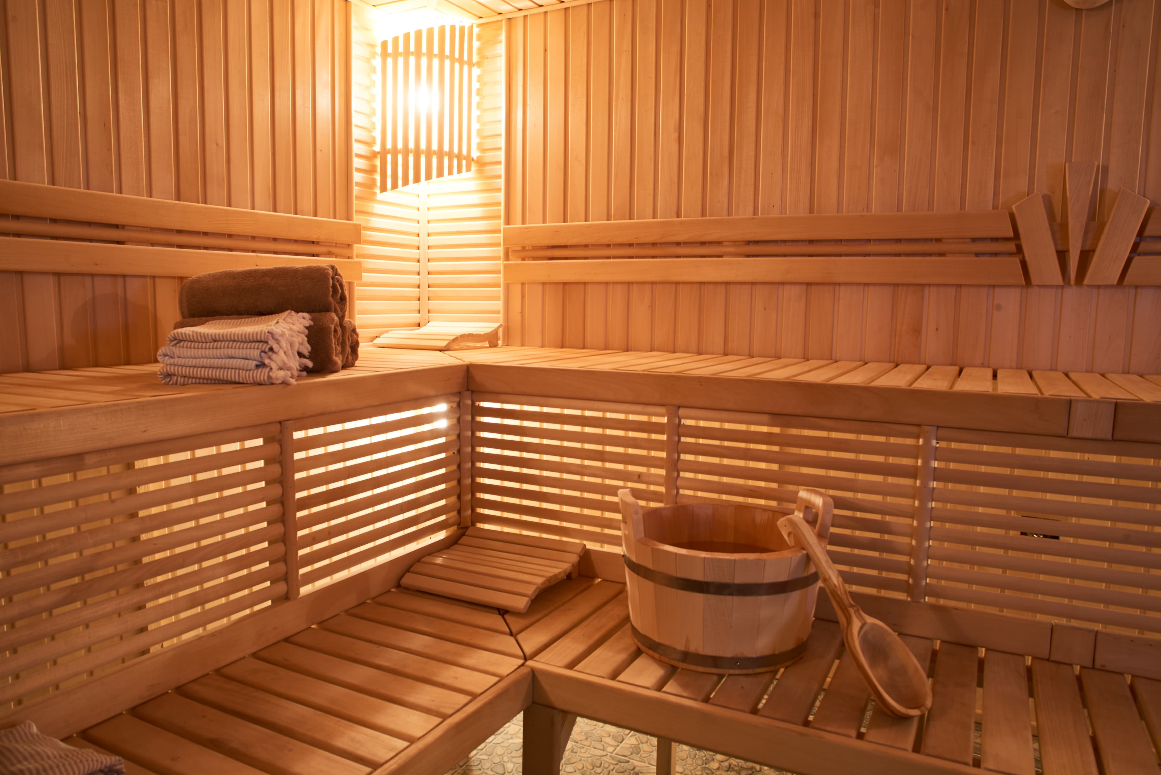 Wooden Sauna, wet area, steam, recreation zone Wooden Sauna, wet area, steam, recreation zone