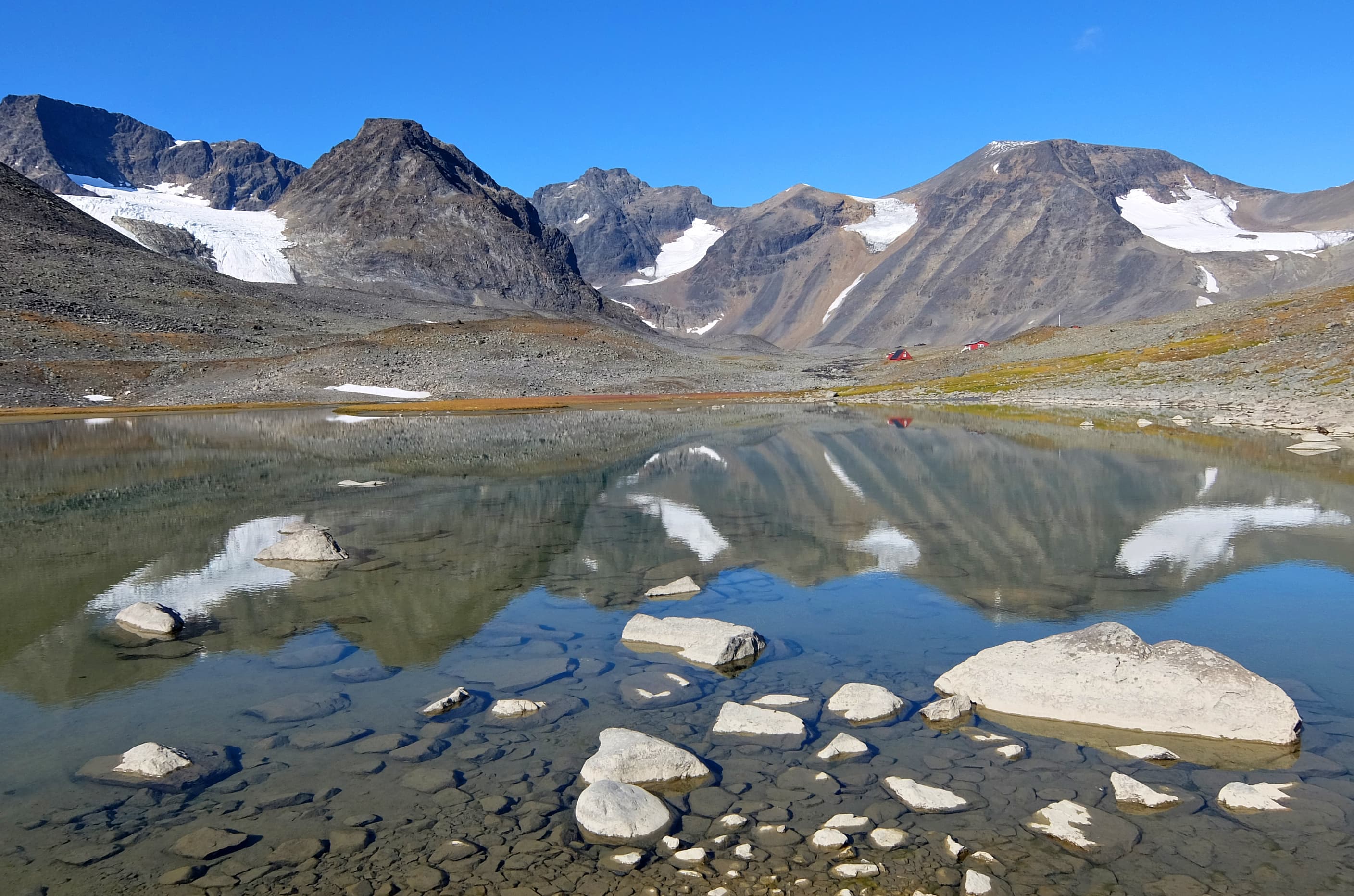 Tarfala valley in Sweden, Arctic Lapland mountains Tarfala valley in Sweden, Arctic Lapland mountains