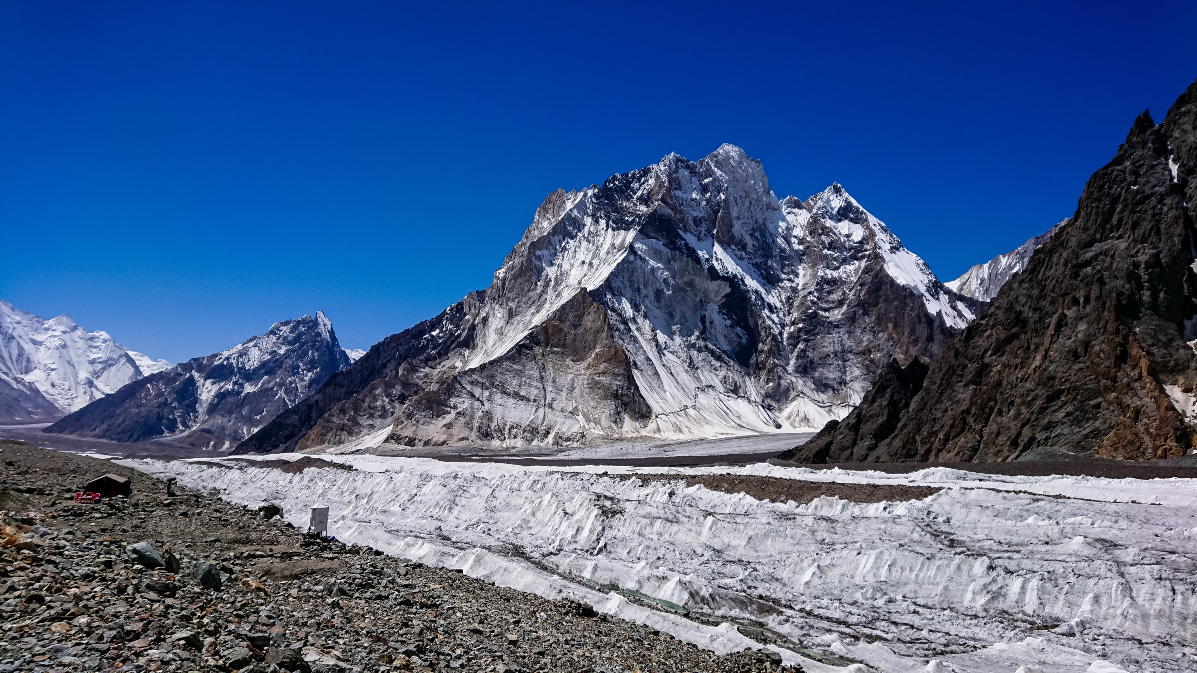 Broad Peak from Concordia in the Karakorum Mountains Pakistan