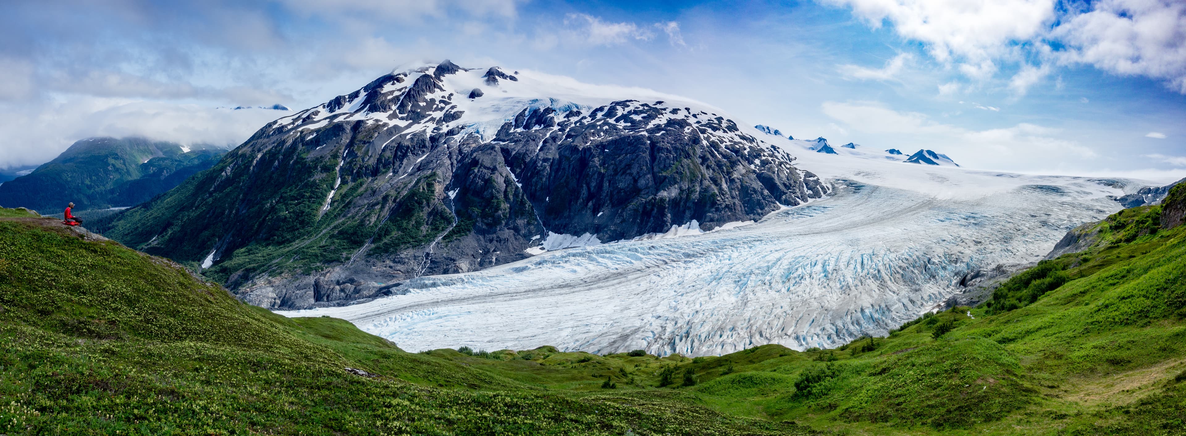 OLYMPUS DIGITAL CAMERA glacier and mountain in the background