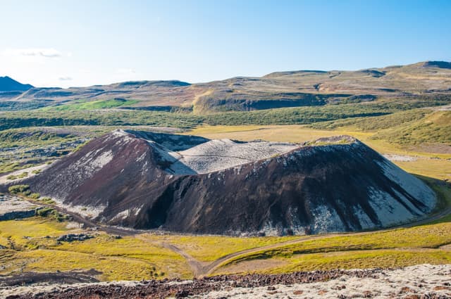 Grabrokarfell mountain in Borgarfjordur Iceland Grabrokarfell mountain in Borgarfjordur Iceland