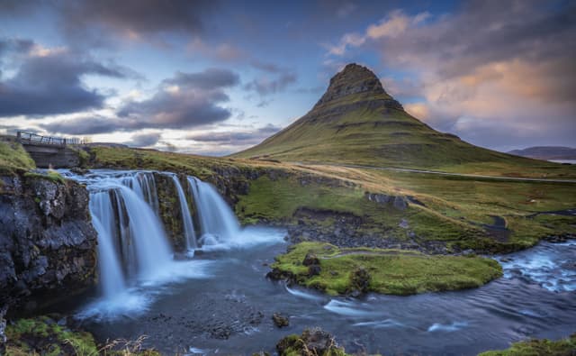 famous Kirkufell mountain on snaefellsness peninsula in western Iceland, landscape photography