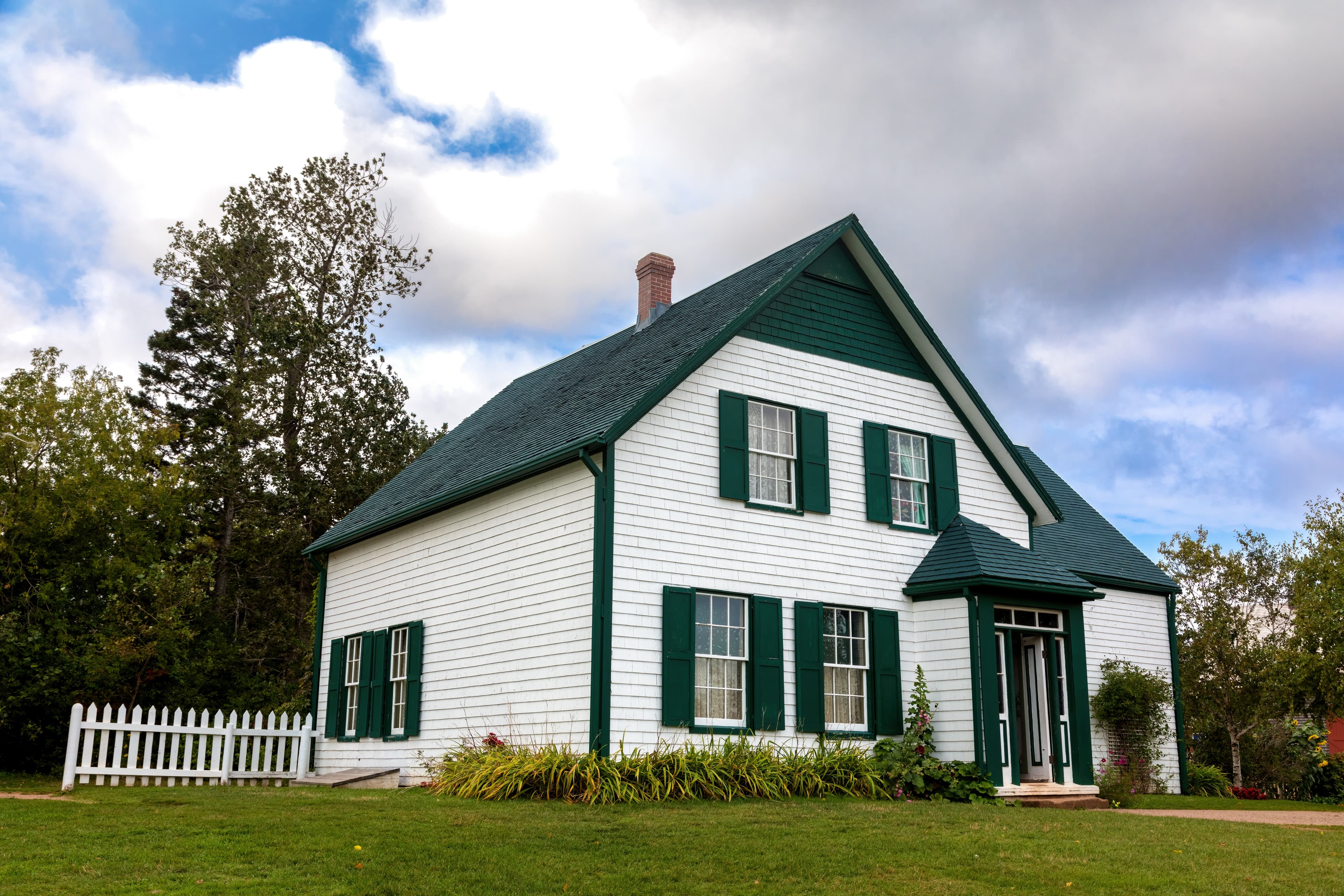 Prince Edward Island, Canada - 11 Sept 2017: This house is the setting for the famous novel Anne of Green Gables, by L.M Montgomery, and is the early home of the main protagonist, Anne Shirley. The house featured in Anne of Green Gables, Prince Edward Island, Canada