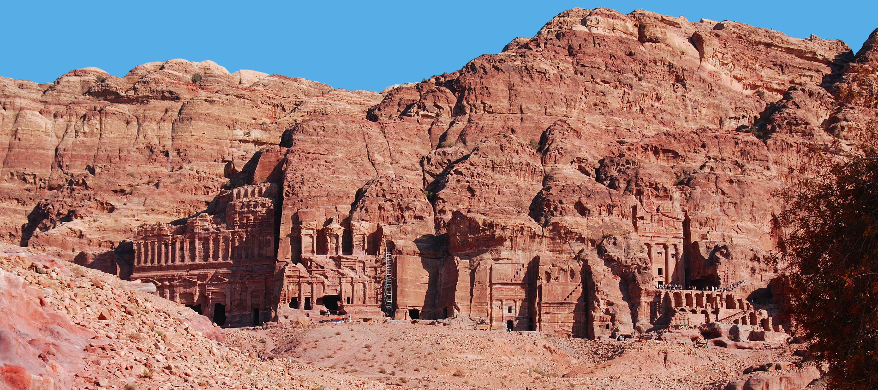 Ancient abandoned rock city of Petra in Jordan. Petra is one of the New Seven Wonders of the World.