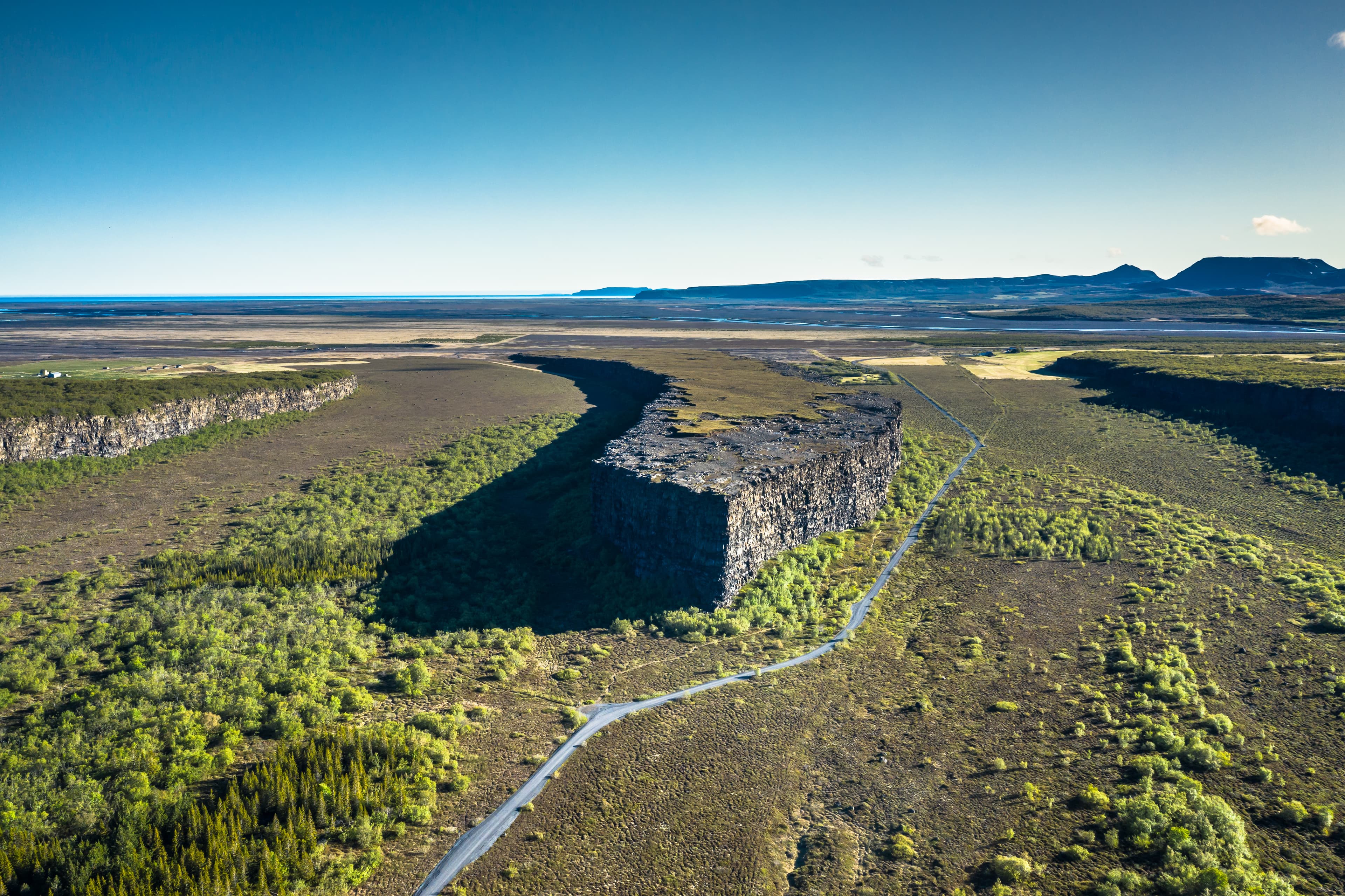 Asbyrgi is a horseshoe-shaped canyon in Jokulsargljufur national park, Iceland. Canyon Asbyrgi in jokulsargljufur National Park, Iceland