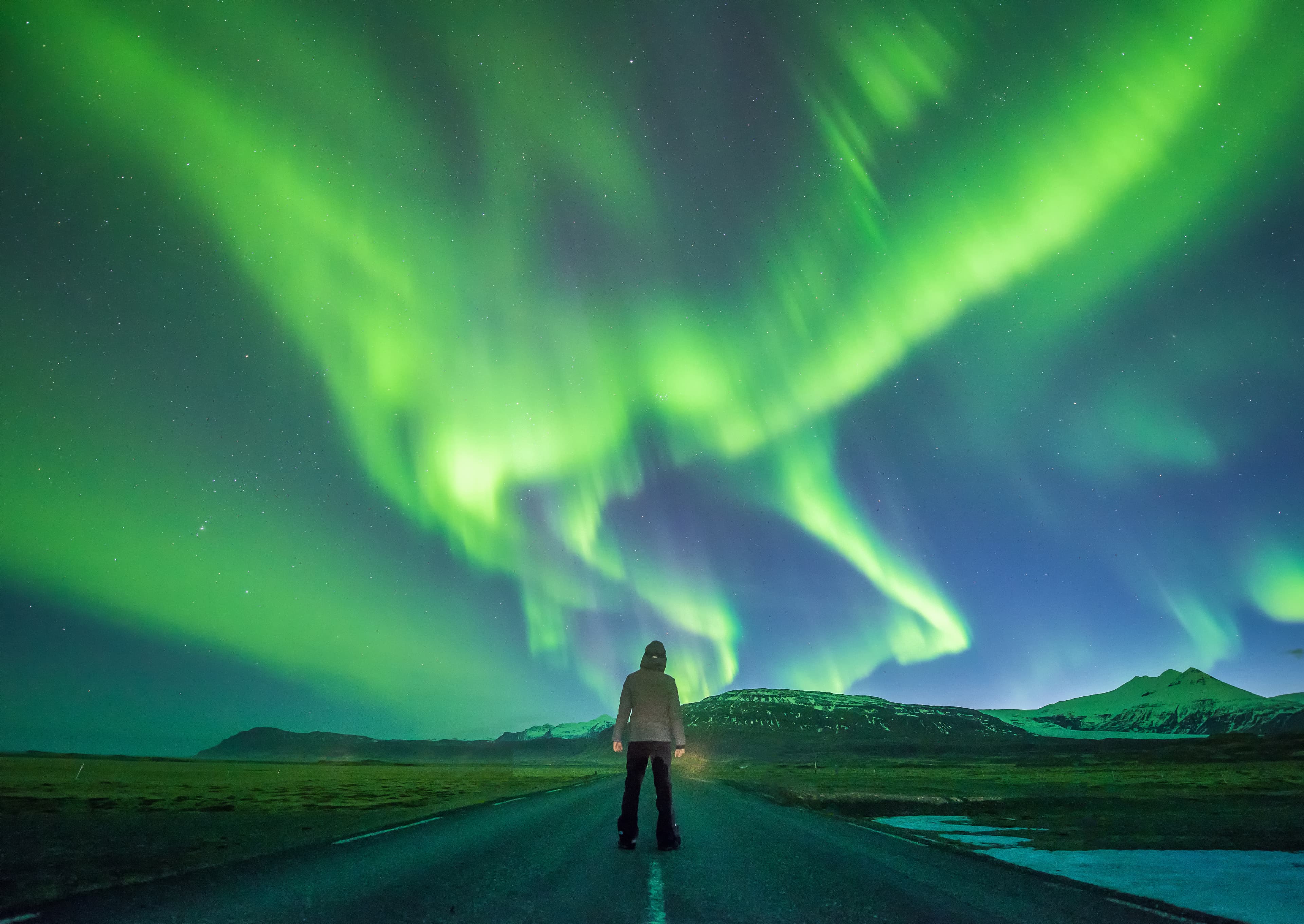 A wonderful night with Kp 5 . Northern lights mountain in Iceland. A wonderful night with Kp 5 . Northern lights mountain in Iceland.