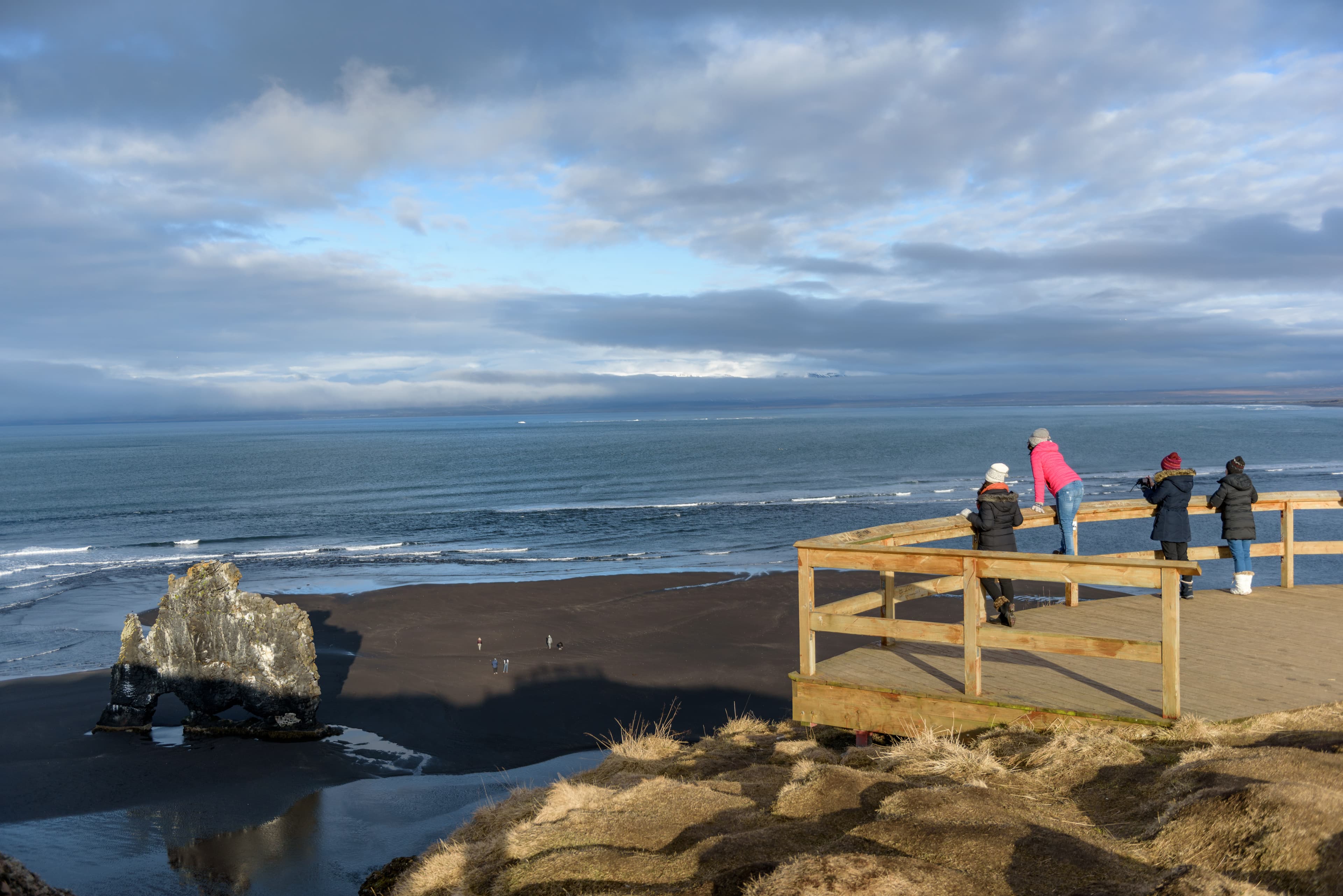 Popular hvitserkur dinosaur rock in north of Iceland Popular hvitserkur dinosaur rock in north of Iceland