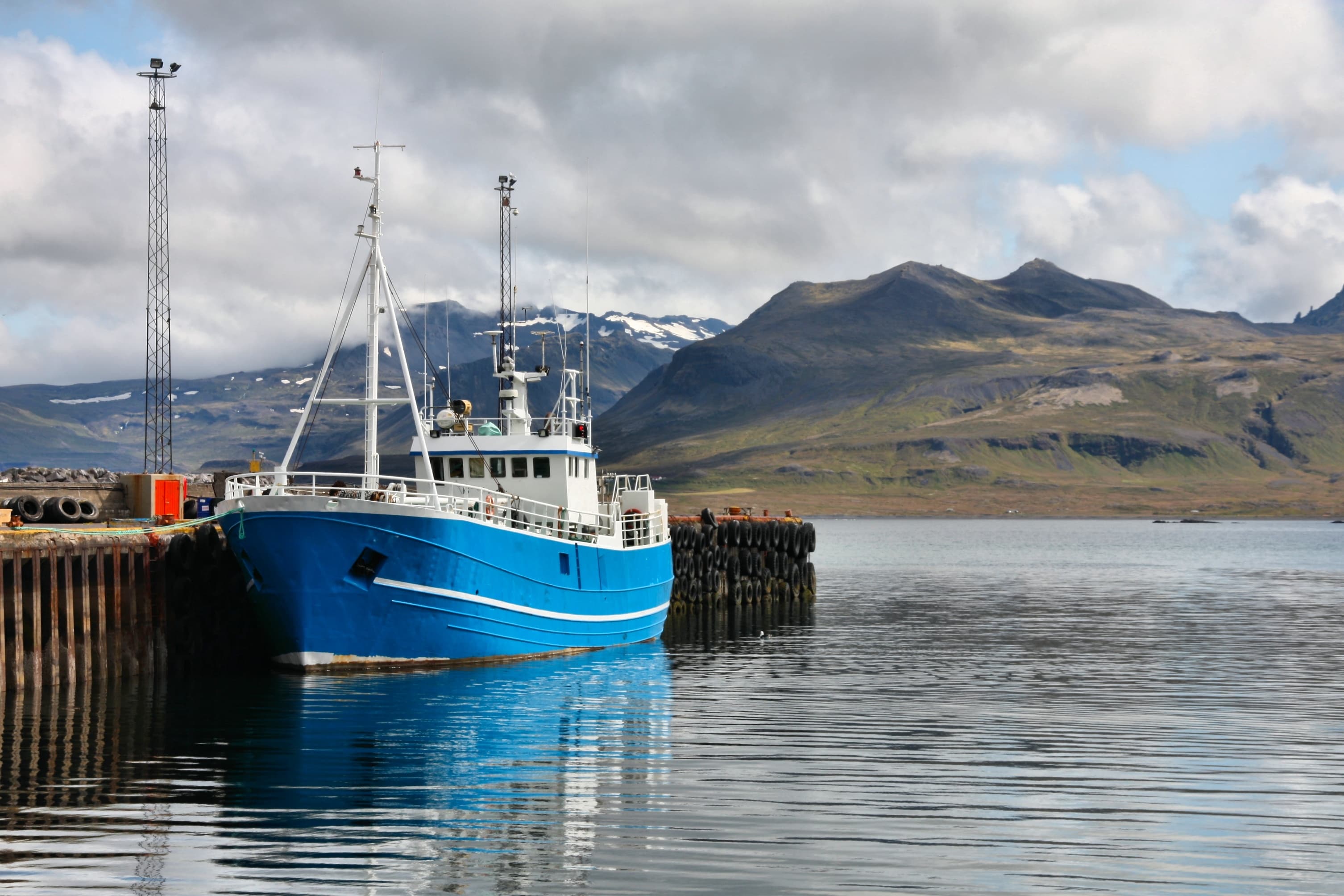Olafsvik harbor. Snaefellsnes peninsula in Western Iceland (Vesturland). Vesturland, Iceland - harbor of Olafsvik