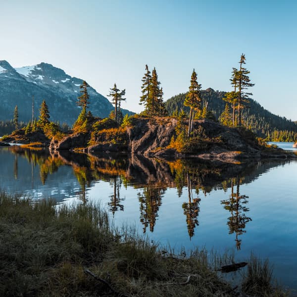 Tvancouver-island-canada-trees-landscape-reflection-mountains-1
