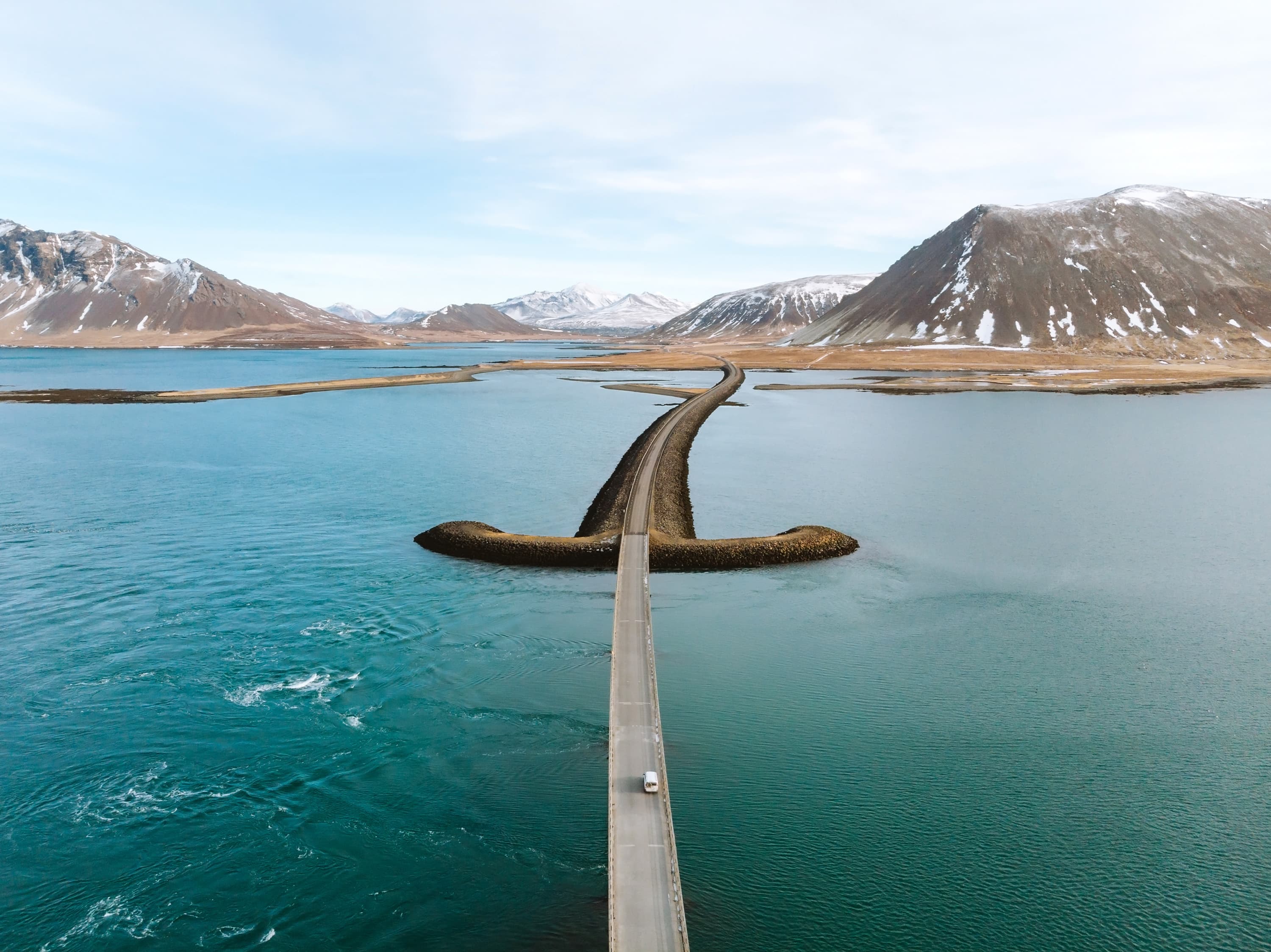 Icelandinc roads in the Snæfellsnes Peninsula