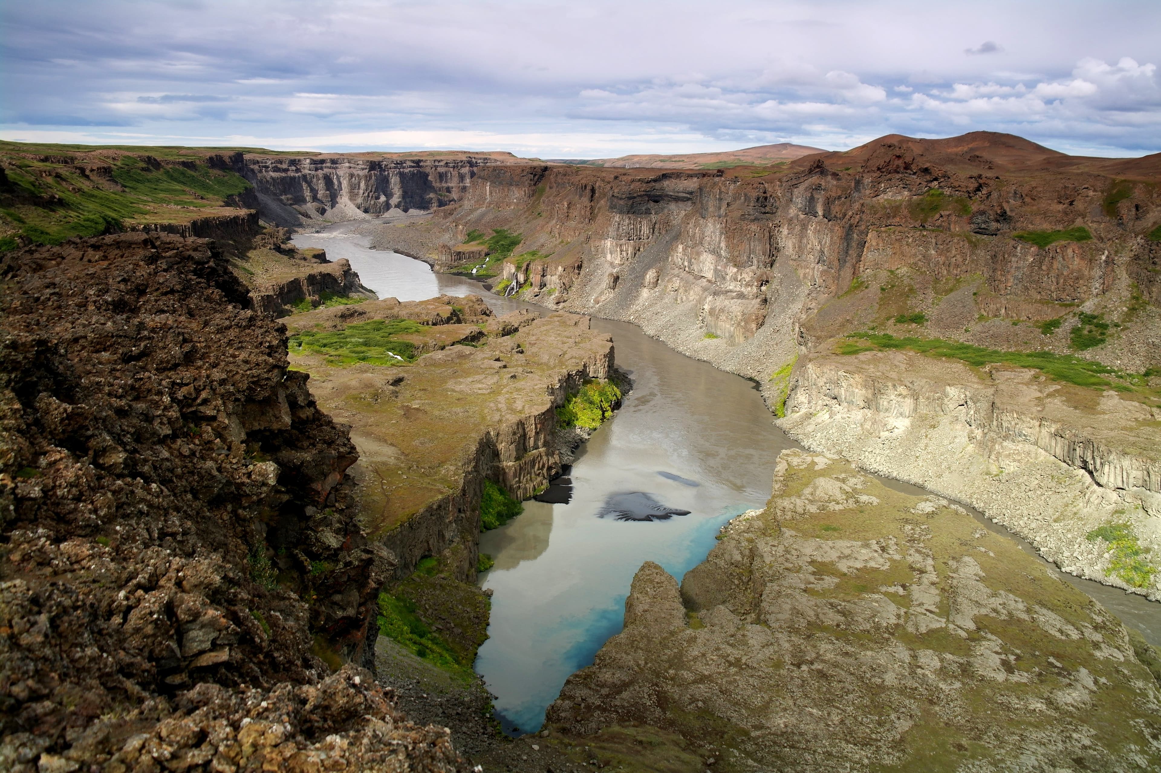 Jökulsárgljúfur viewpoint in northeastern Iceland