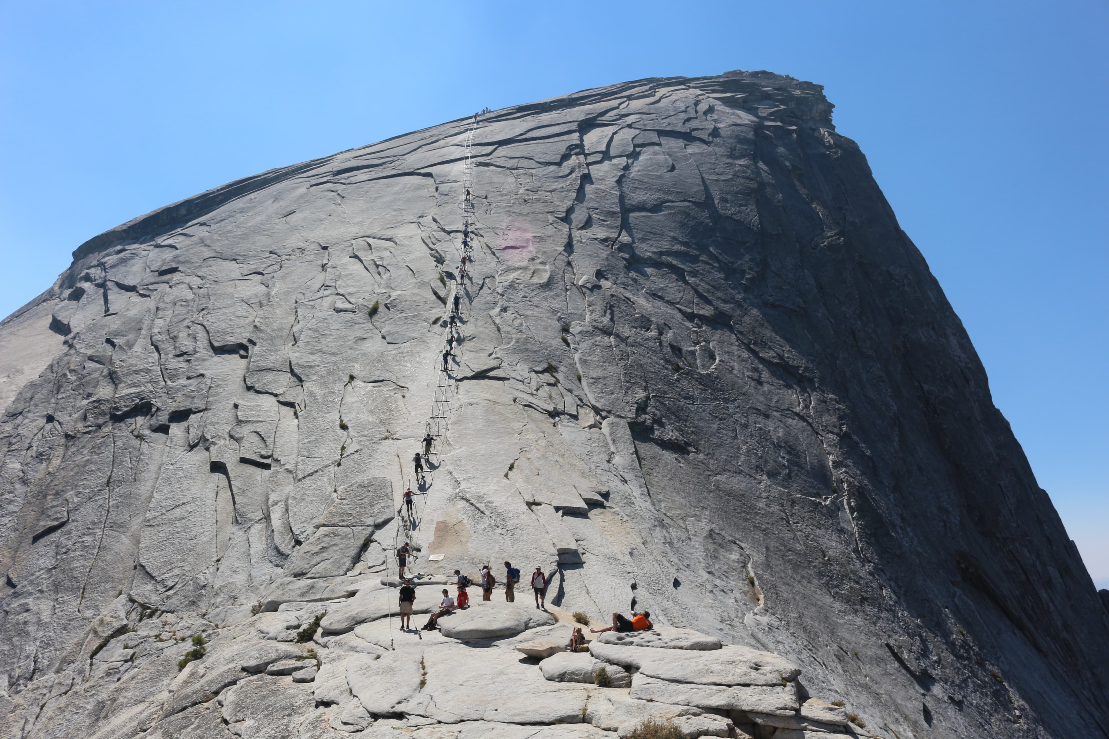 Views of Yosemite National Park while hiking to Half Dome
