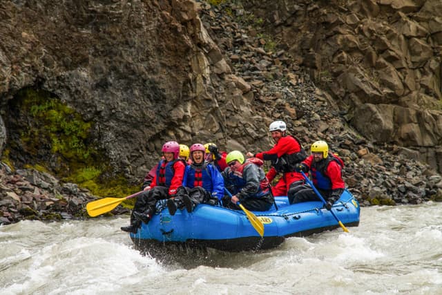 Viking Rafting Iceland Whitewater Action  East Glacial River-98