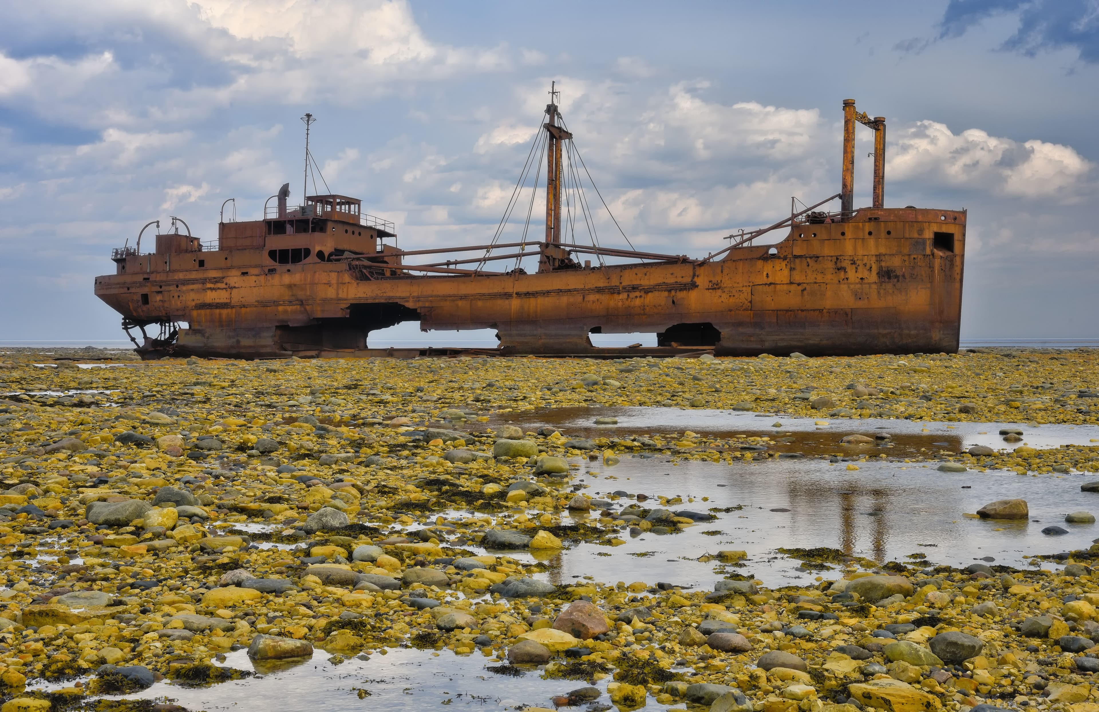 Wreck of the SS Ithaka, near Churchill, Manitoba