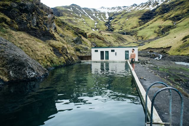 Wanderlust explorer discovering icelandic natural wonders Wanderlust explorer discovering icelandic natural wonders