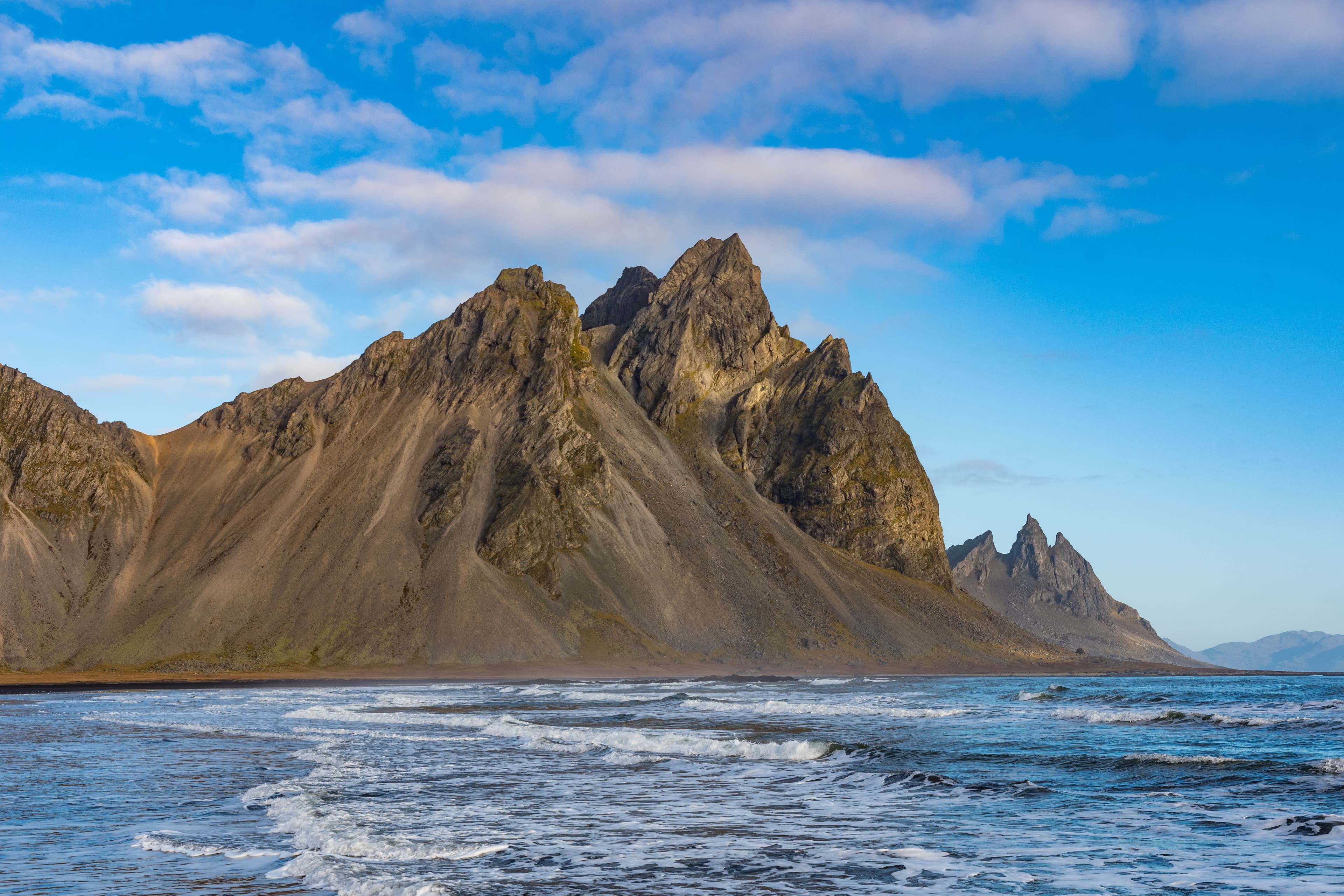Vestrahorn mountain in southeast Iceland on a sunny autumn day vestrahorn-mountain-southeast-iceland