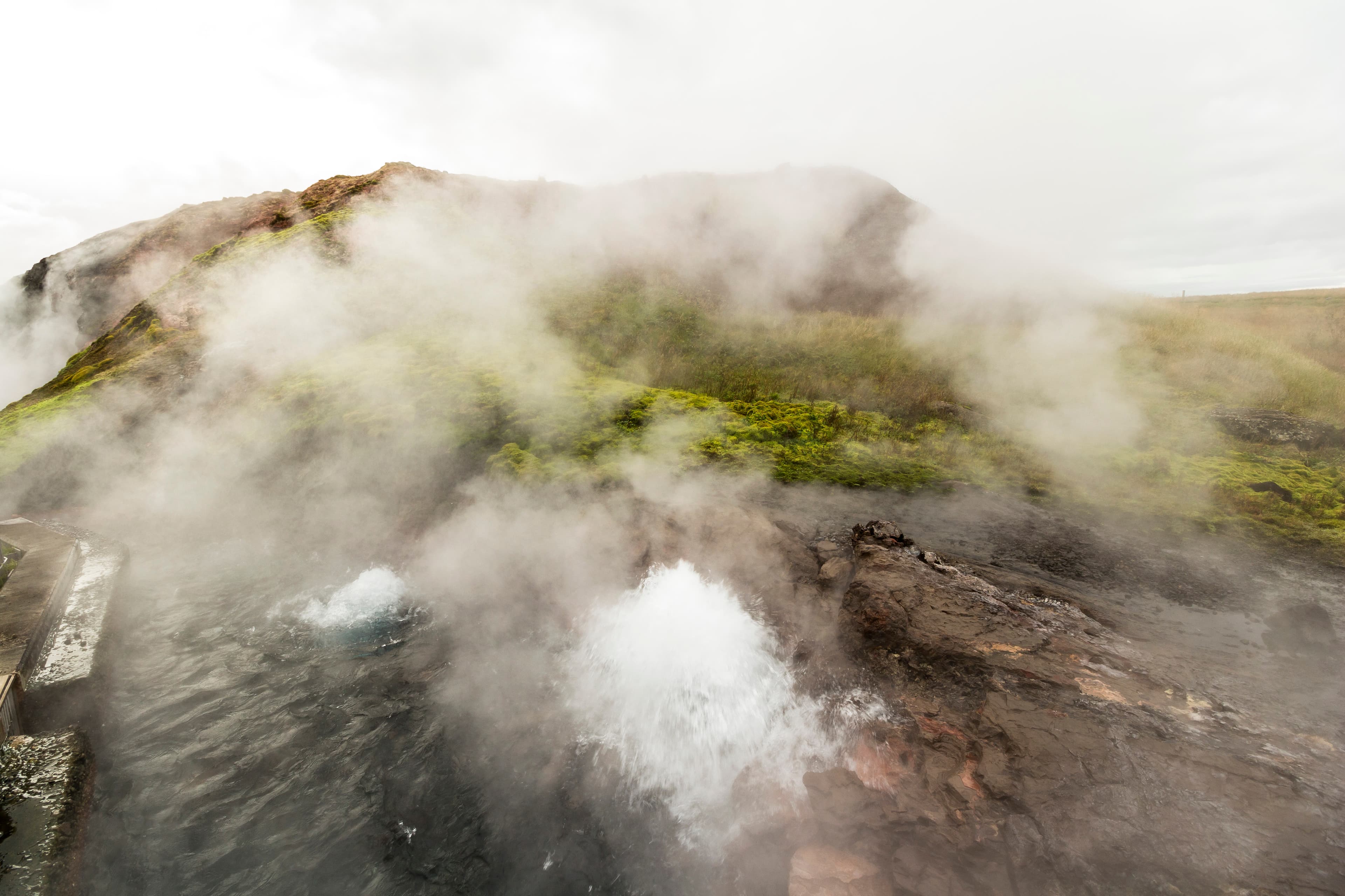 Deildartunguhver hot nature steams, iceland Deildartunguhver hot nature steams in iceland