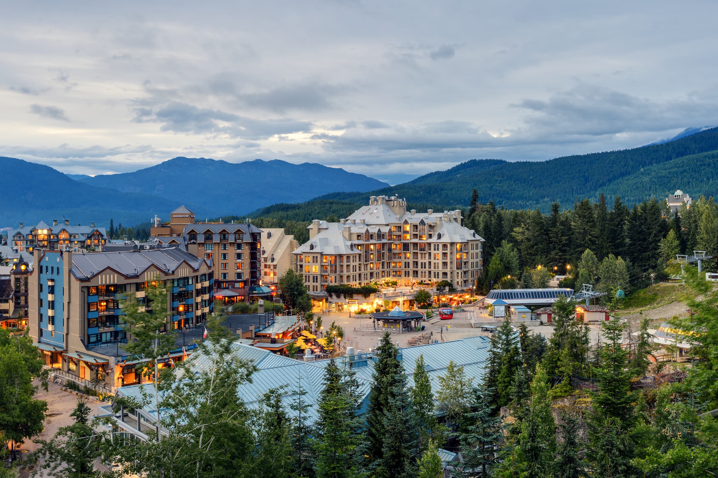Whistler, British Columbia, Canada. Buildings in Whistler, British Columbia
