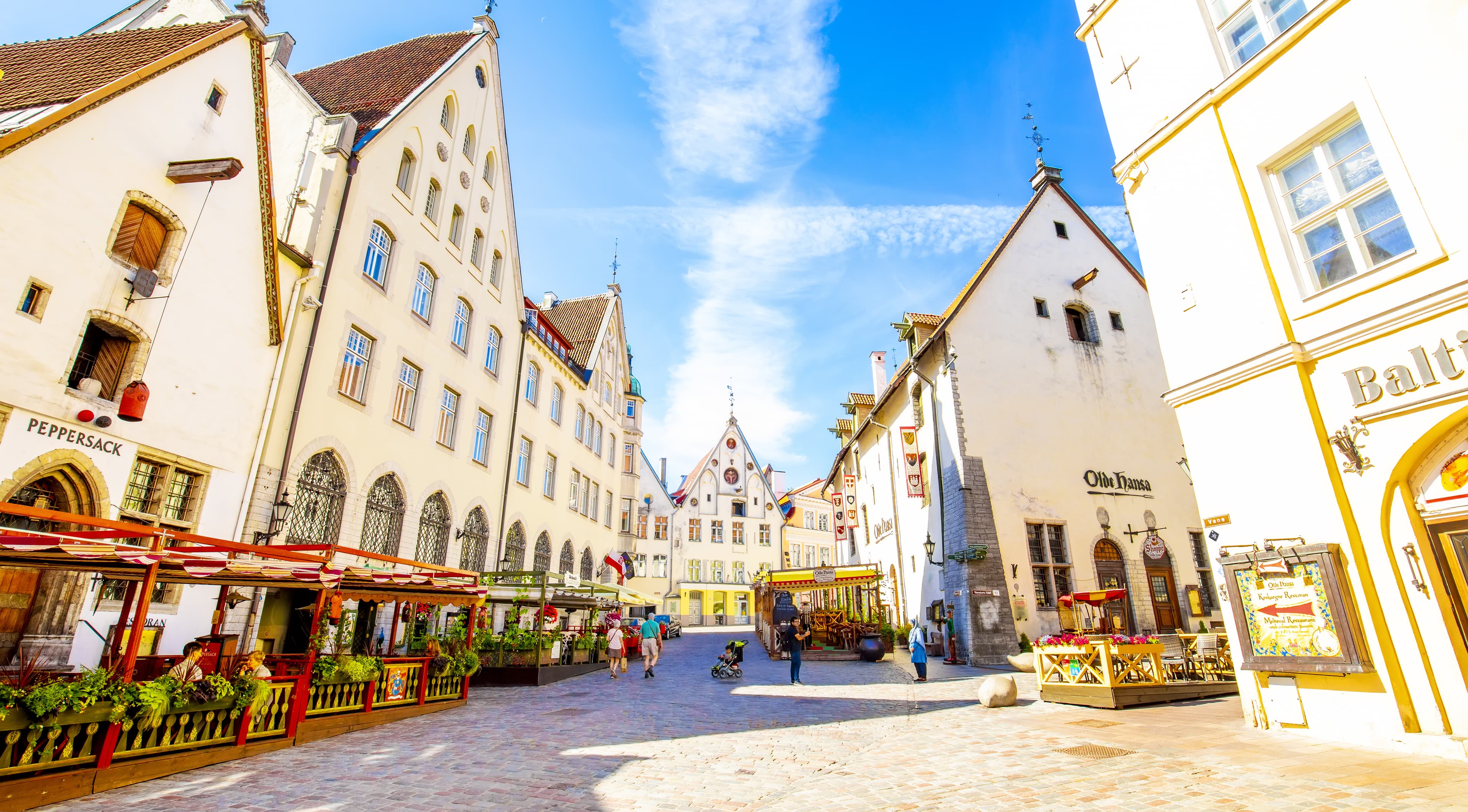 Tallinn, Estonia - 20 July, 2020: Old town panoramic view Tallinn old town panoramic view, Estonia
