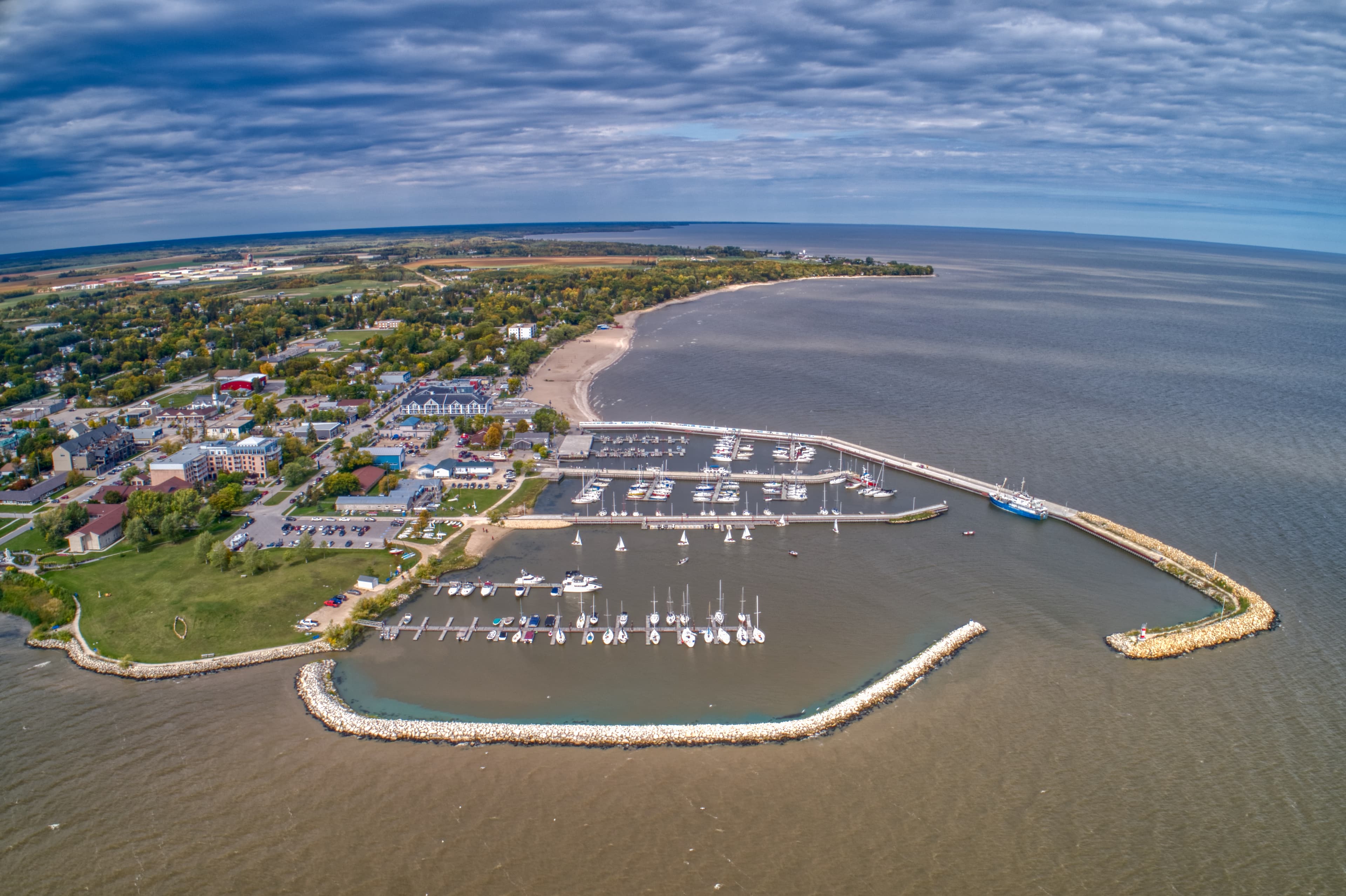 Gimli is a popular Tourist Destination on the West shore of Lake Winnipeg in Manitoba Manitoba Region 1