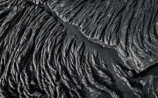 Detail of solidified lava, Holuhraun Lava Field, Iceland