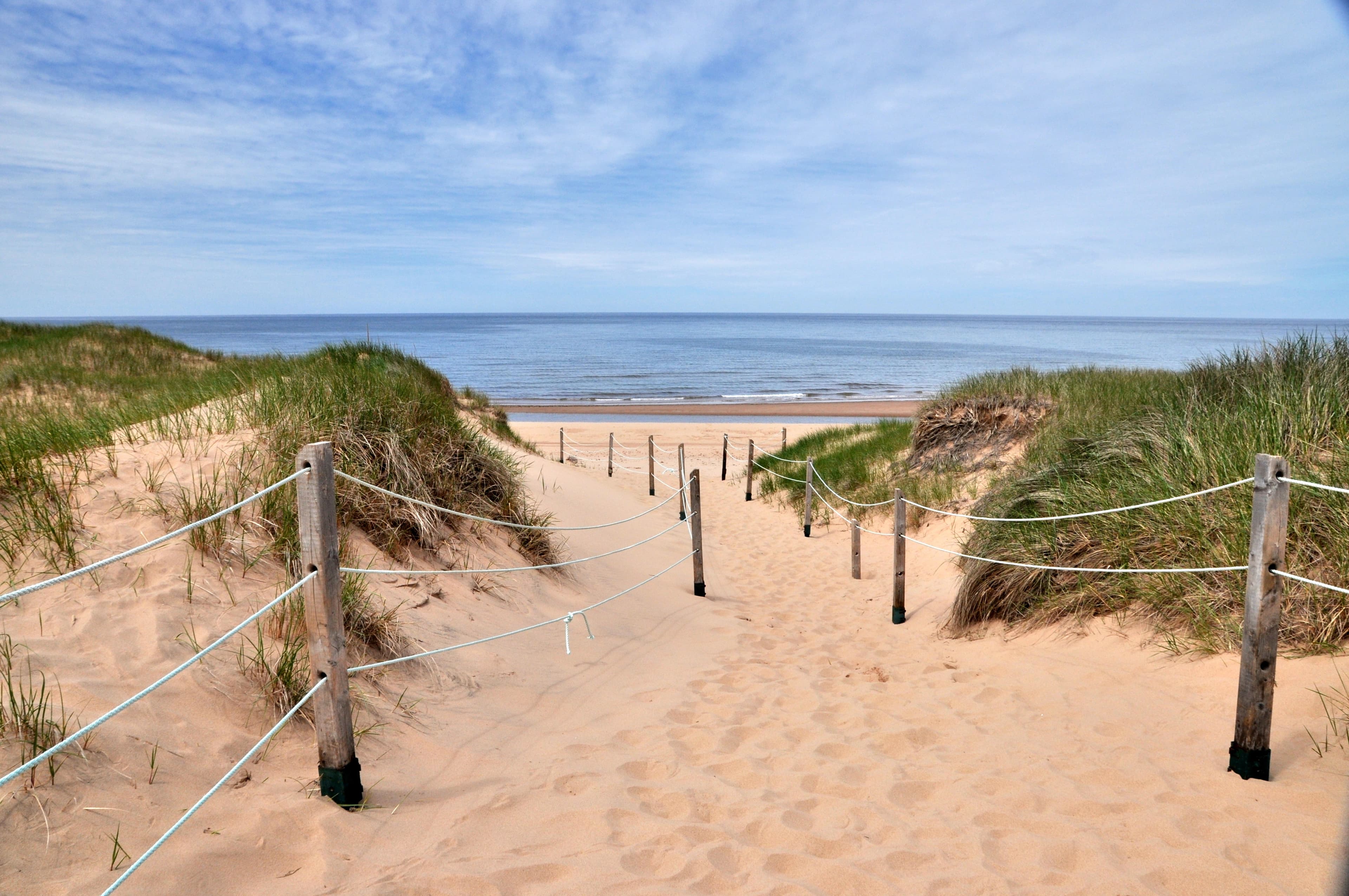 Path to the beach in Prince Edward Island, Canada