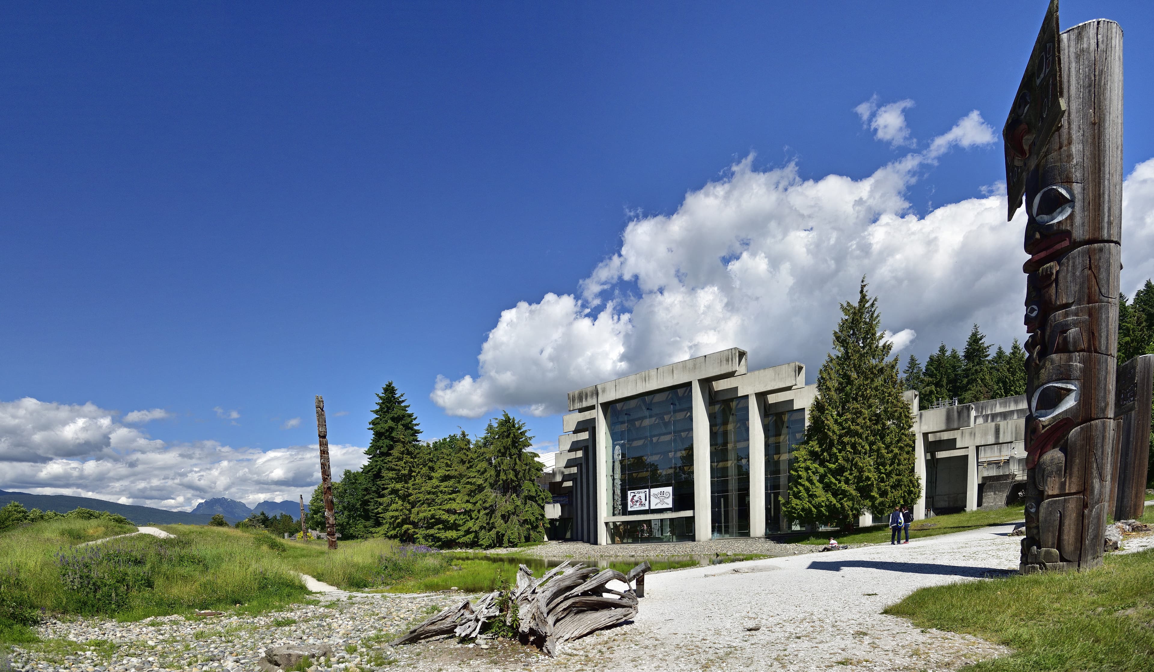 VANCOUVER, BC, CANADA, JUNE 03, 2019: The Museum of Anthropology at the University of British Columbia UBC campus in Vancouver, British Columbia, Canada. VANCOUVER, BC, CANADA, JUNE 03, 2019: The Museum of Anthropology at the University of British Columbia UBC campus in Vancouver, British Columbia, Canada.