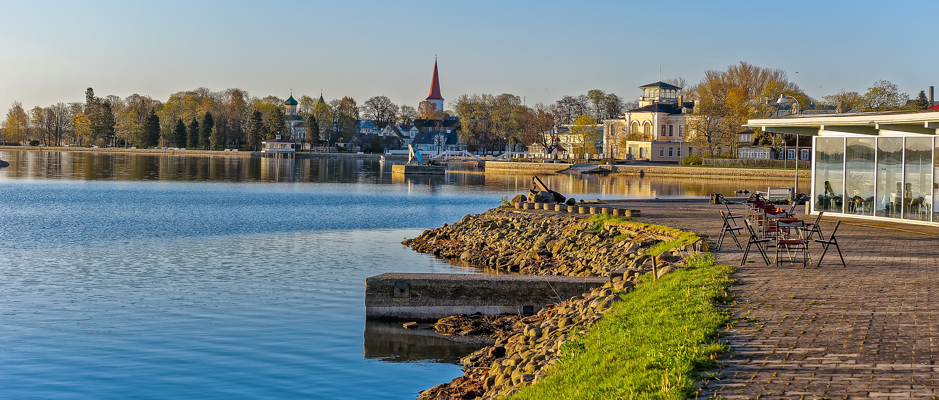 Early morning on the waterfront of Haapsalu, one of two most famous health resorts in Estonia Early morning on the waterfront of Haapsalu, Estonia